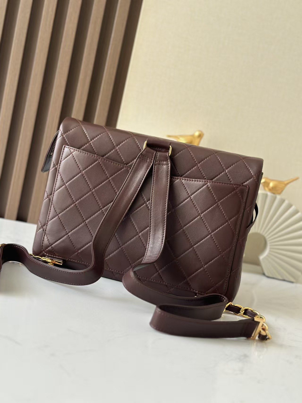 Ch**el flap backpack 30x21x8cm
