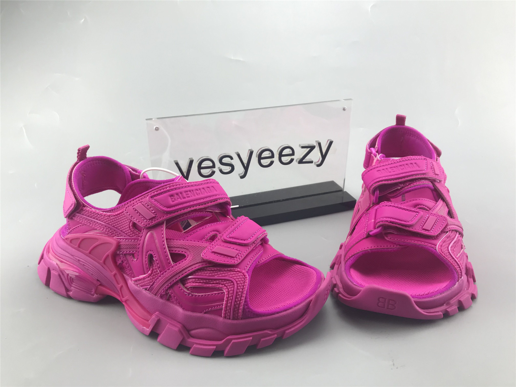 UA TRACK SANDAL ROSE BUBBLE GUM