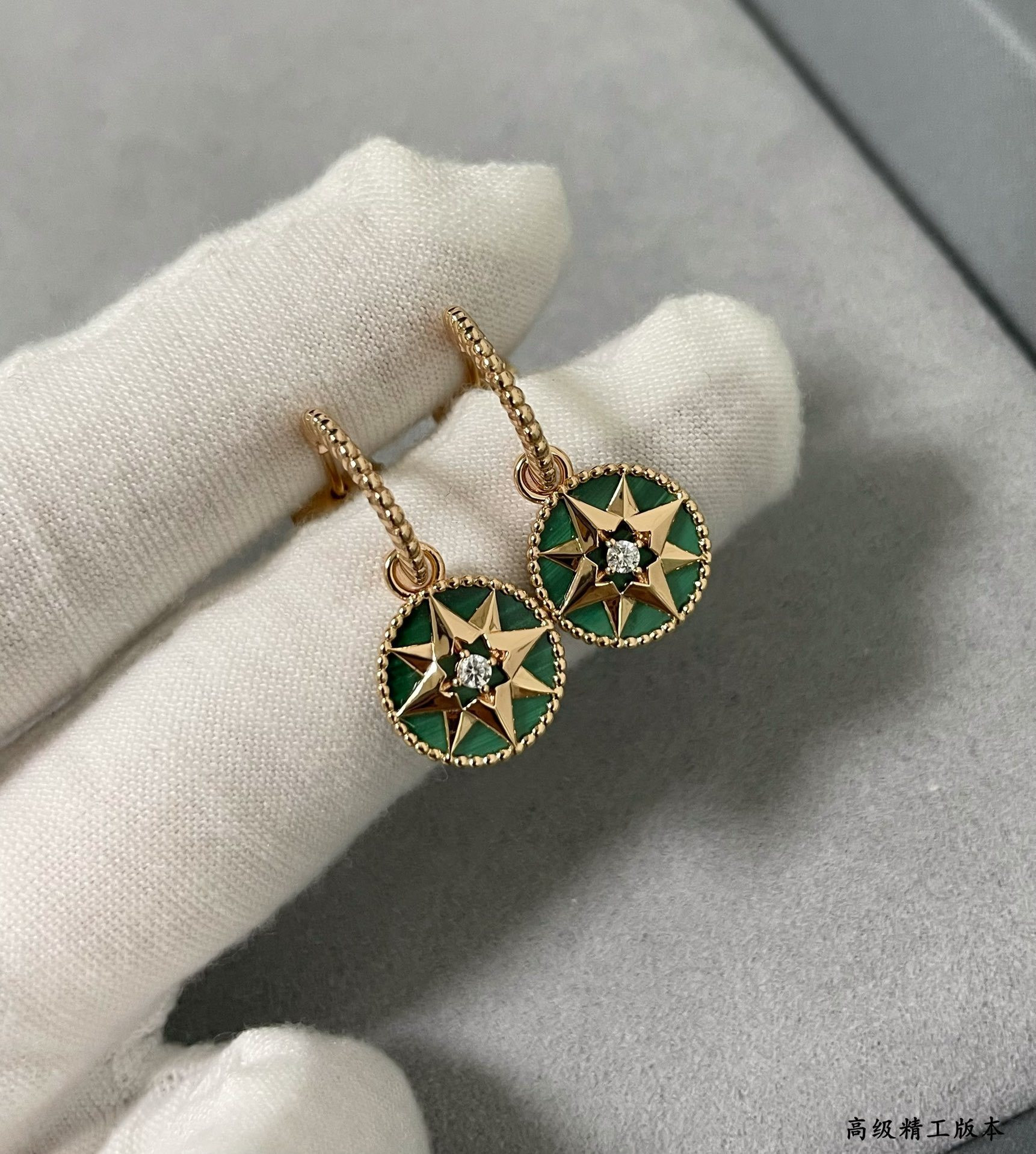 D10r rose des vents earrings