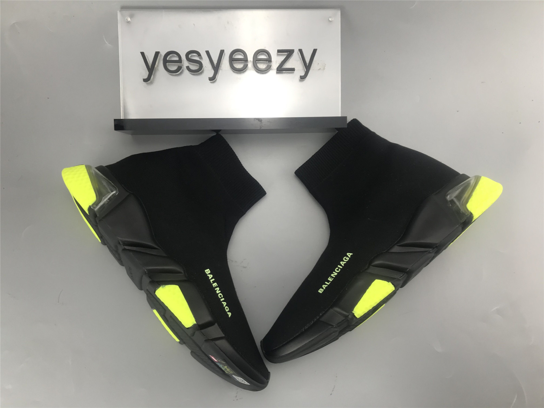 UA SPEED TRAINERS CLEARSOLE YELLOW FLUO