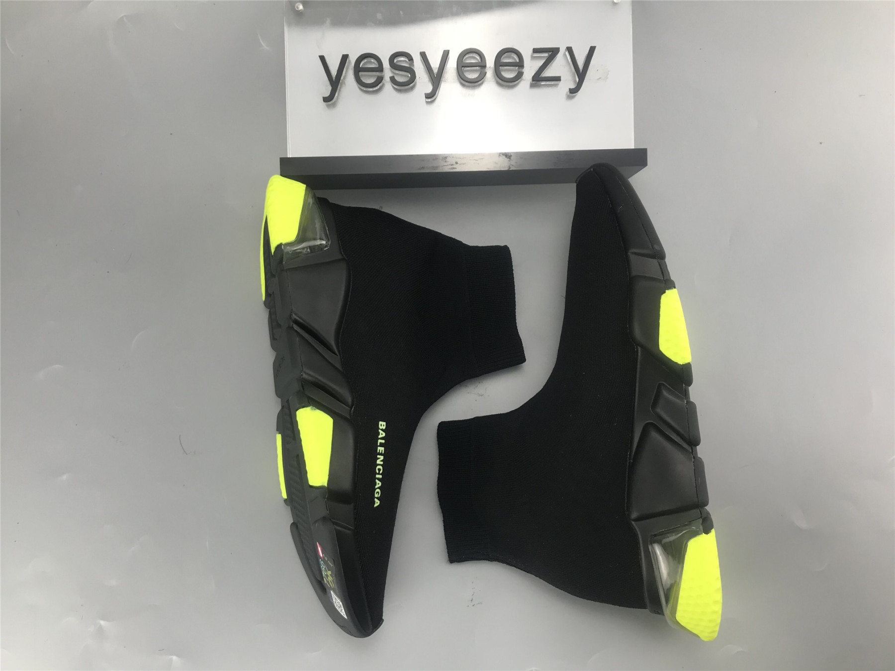 UA SPEED TRAINERS CLEARSOLE YELLOW FLUO