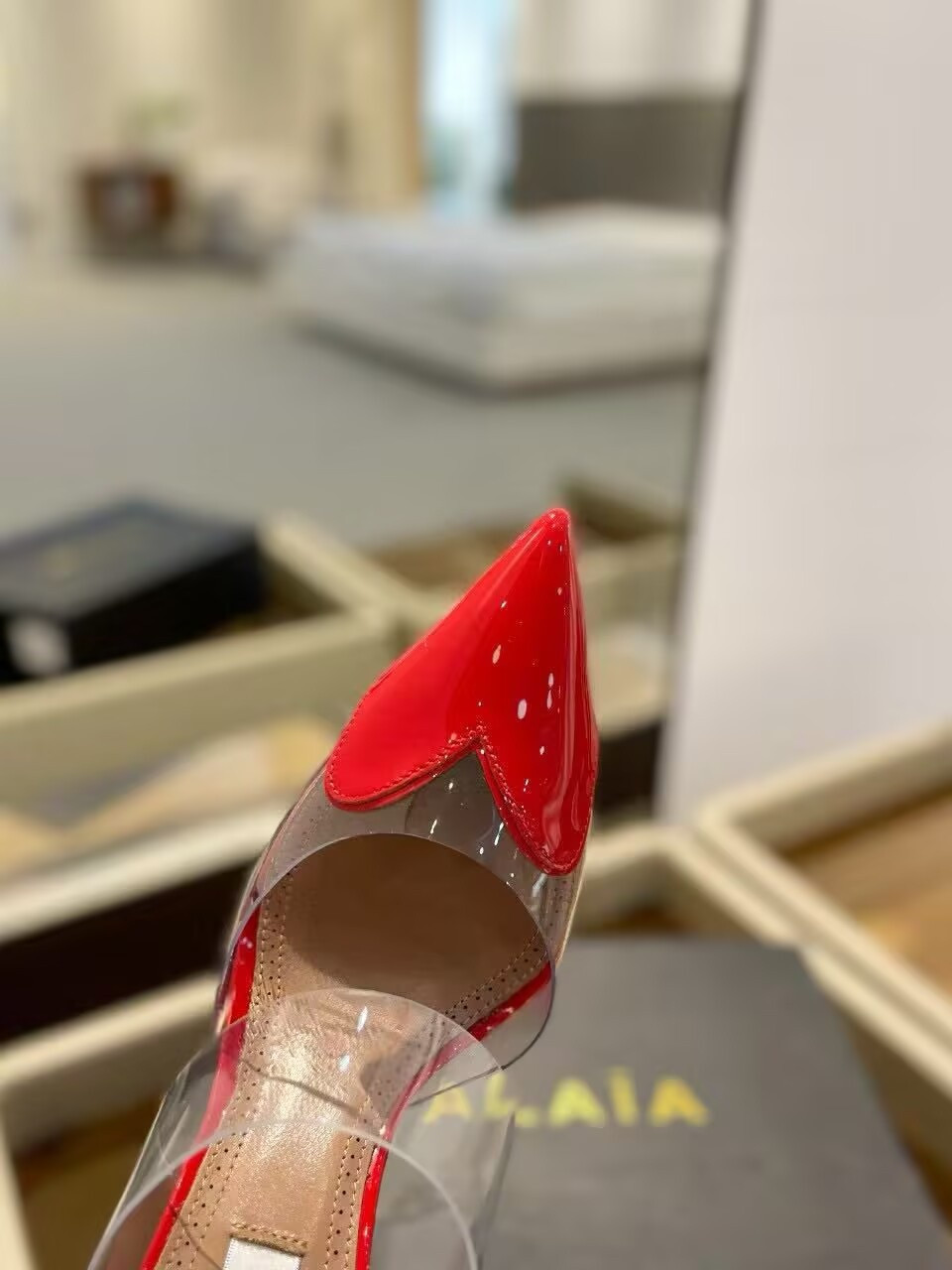UA A1a1a Le Coeur Mule Heart-Toe Slingback Pump 10.5cm Heel