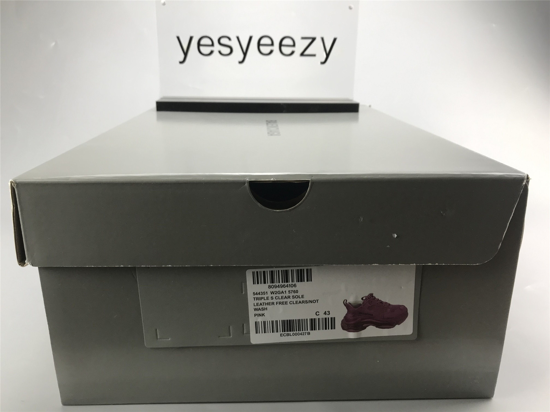 UA TRIPLE S CLEAR SOLE SNEAKER PINK