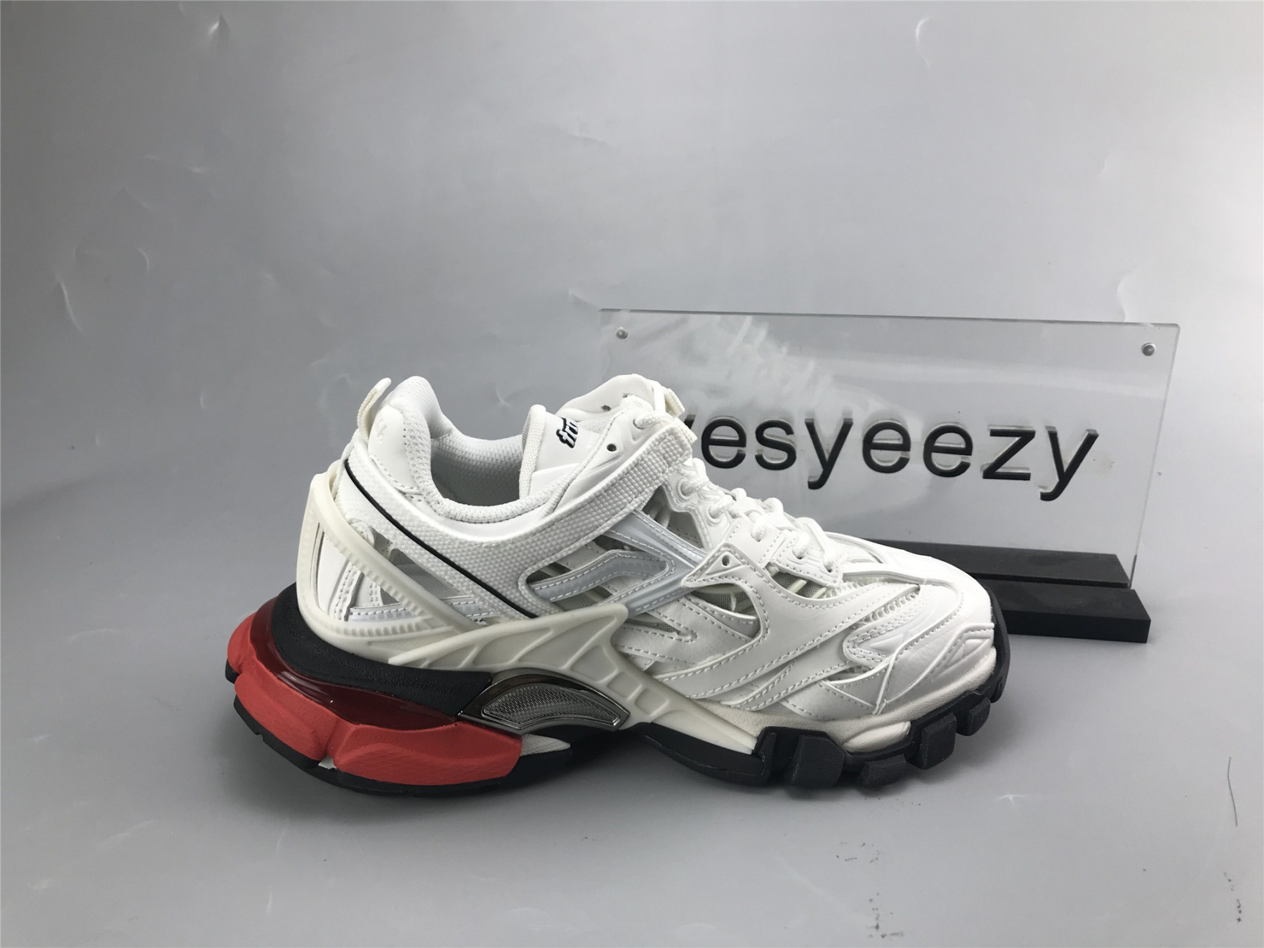 UA TRACK 2 TRAINER WHITE RED BLACK