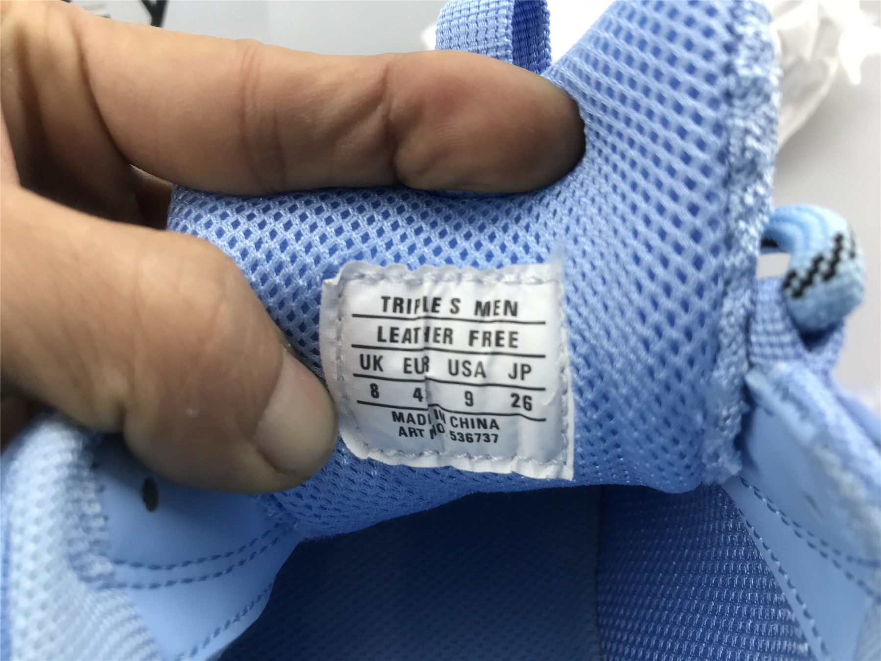 UA TRIPLE S SNEAKER LIGHT BLUE
