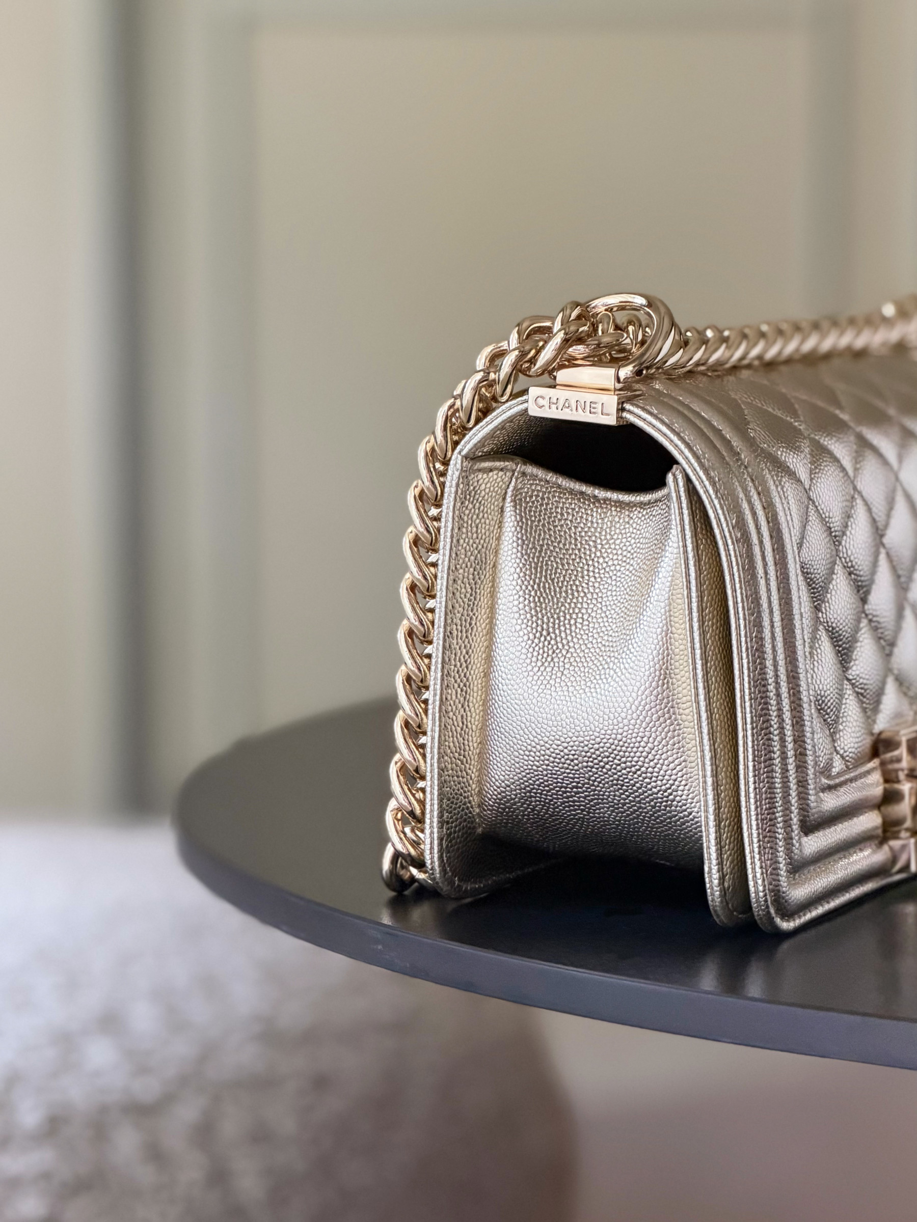 Ch**el boy handbag 12x20x7cm