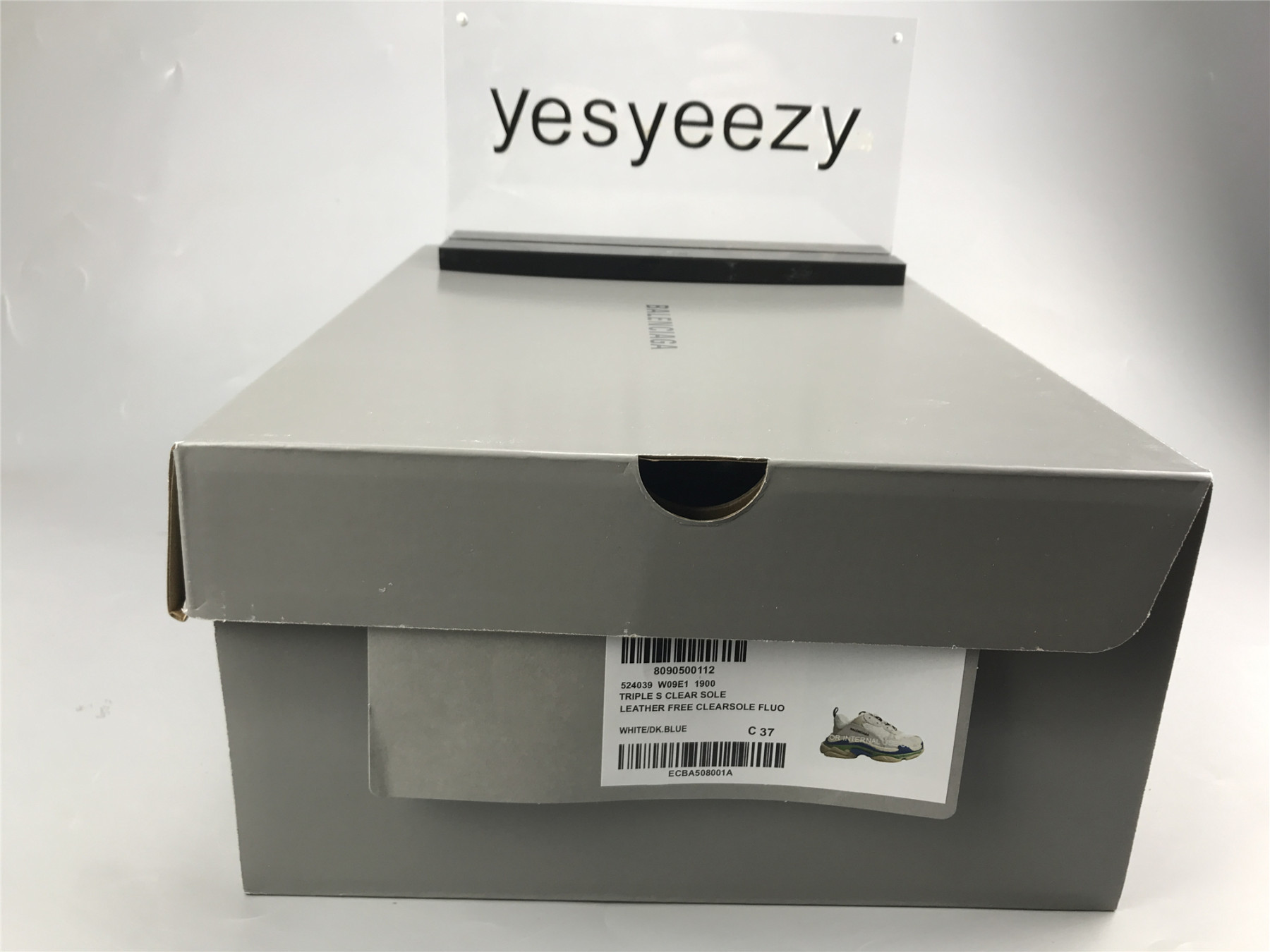 UA TRIPLE S CLEAR SOLE WHITE DK.BLUE