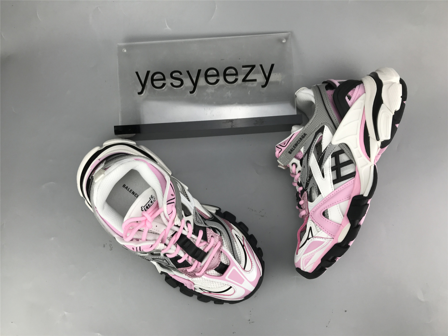 UA TRACK 2 OPEN SNEAKER PINK GREY WHITE
