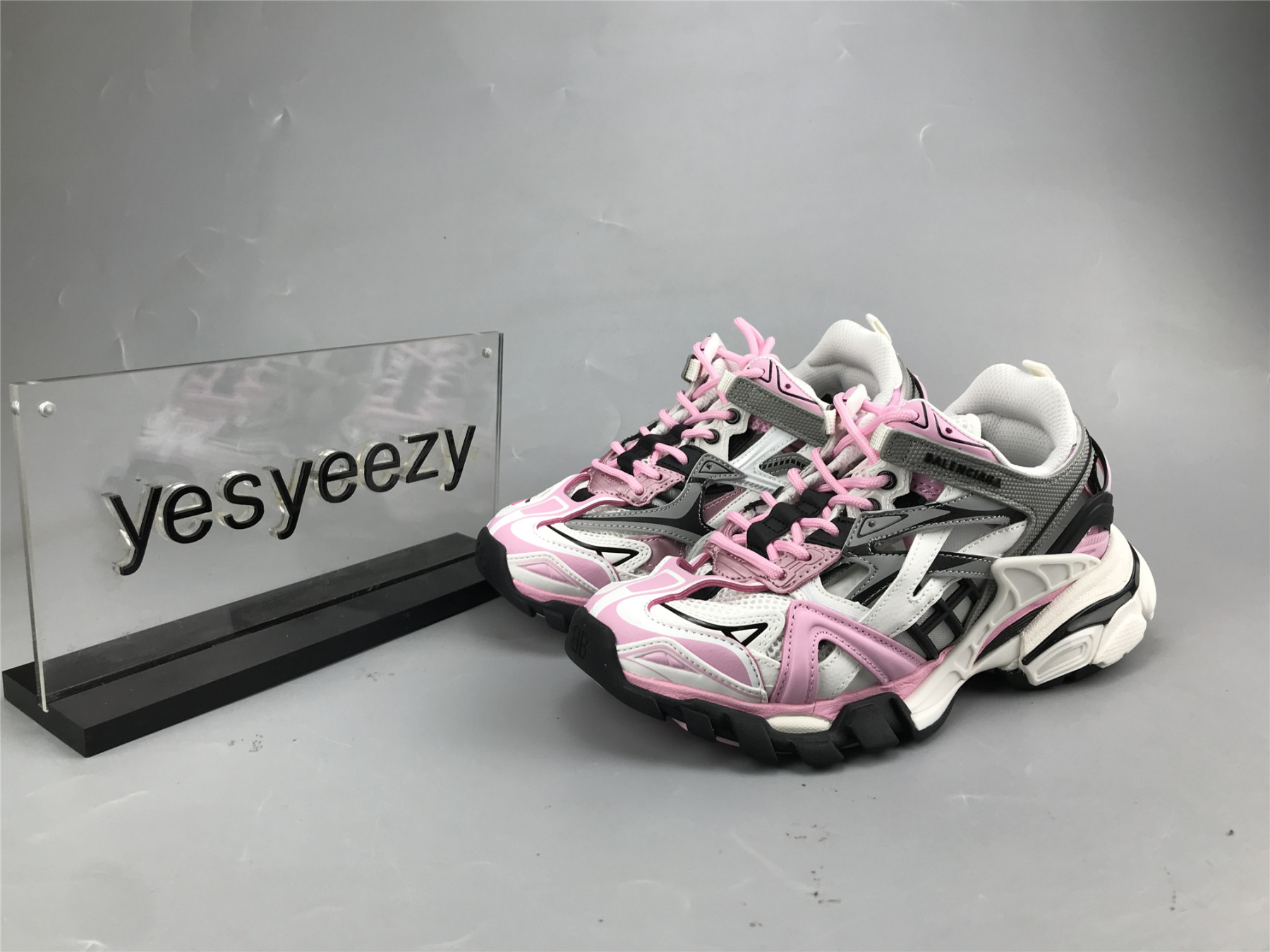 UA TRACK 2 OPEN SNEAKER PINK GREY WHITE