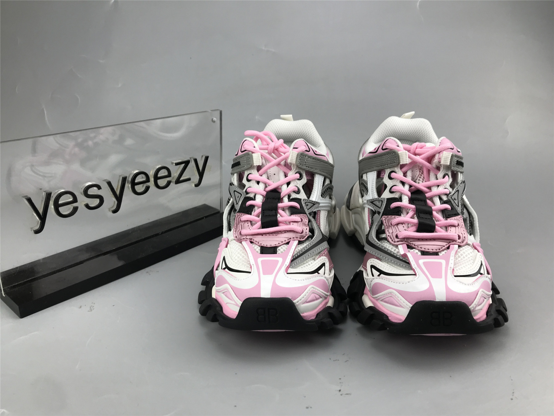 UA TRACK 2 OPEN SNEAKER PINK GREY WHITE