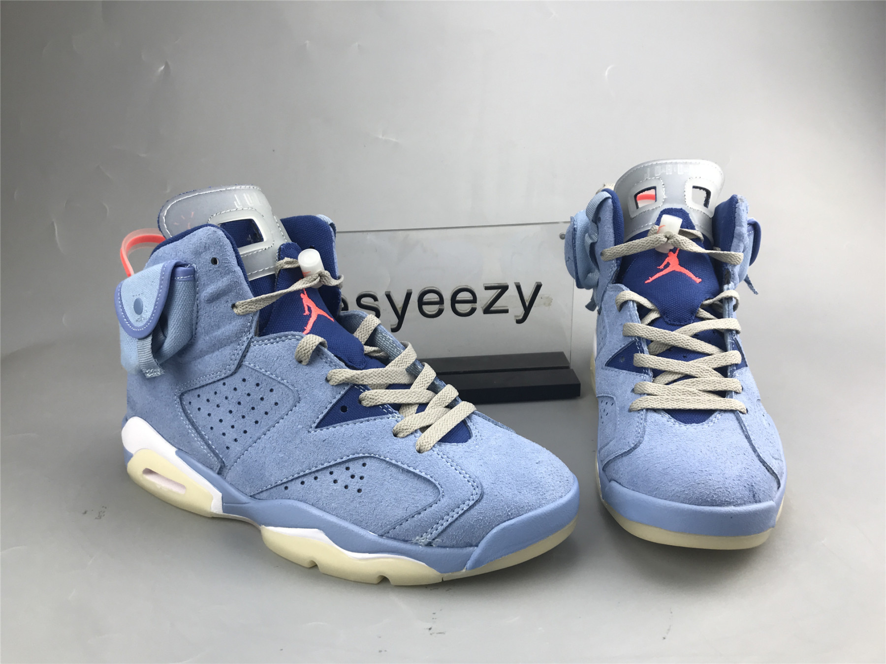 ua air jordan 6 N0r*h carolina blue