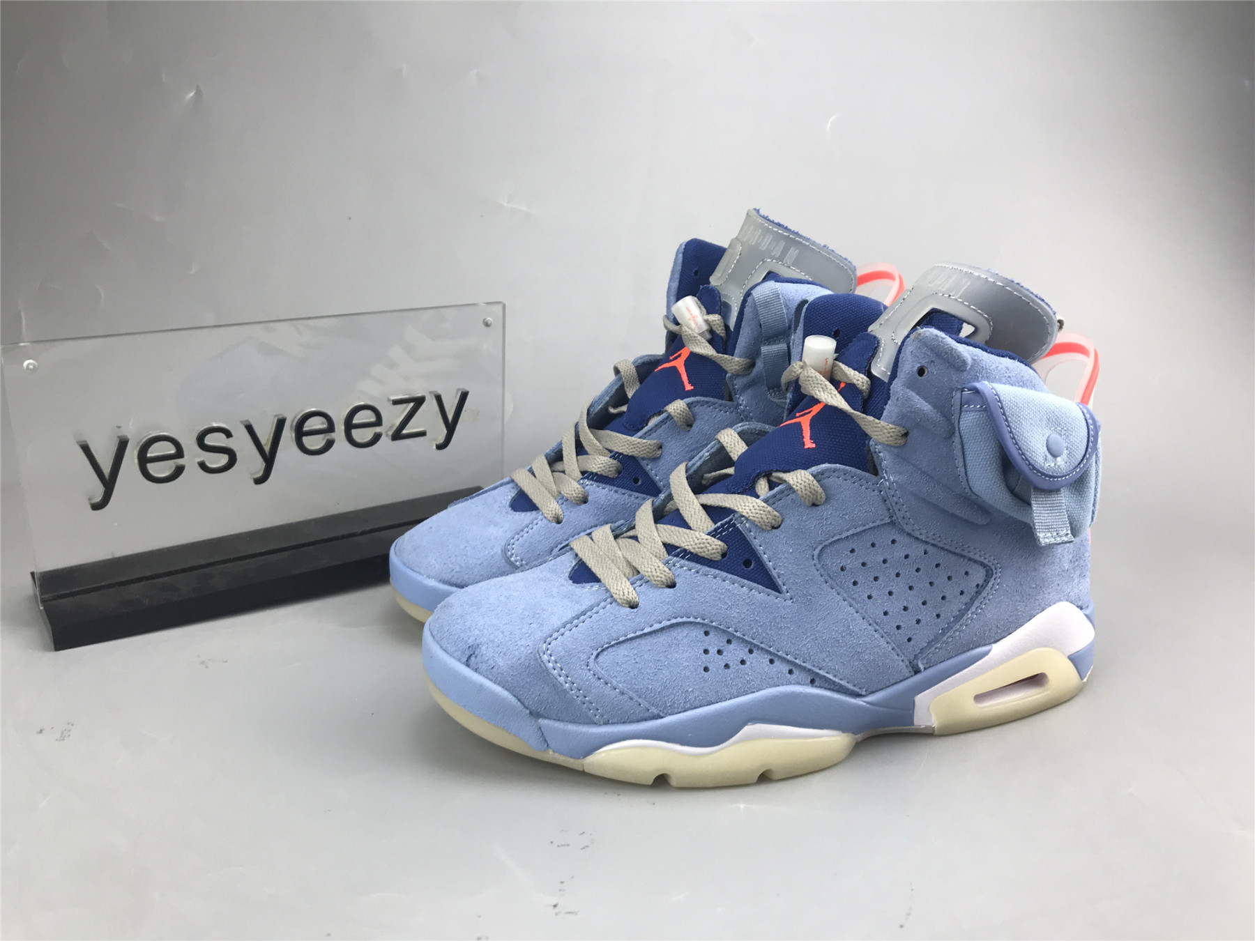 ua air jordan 6 N0r*h carolina blue