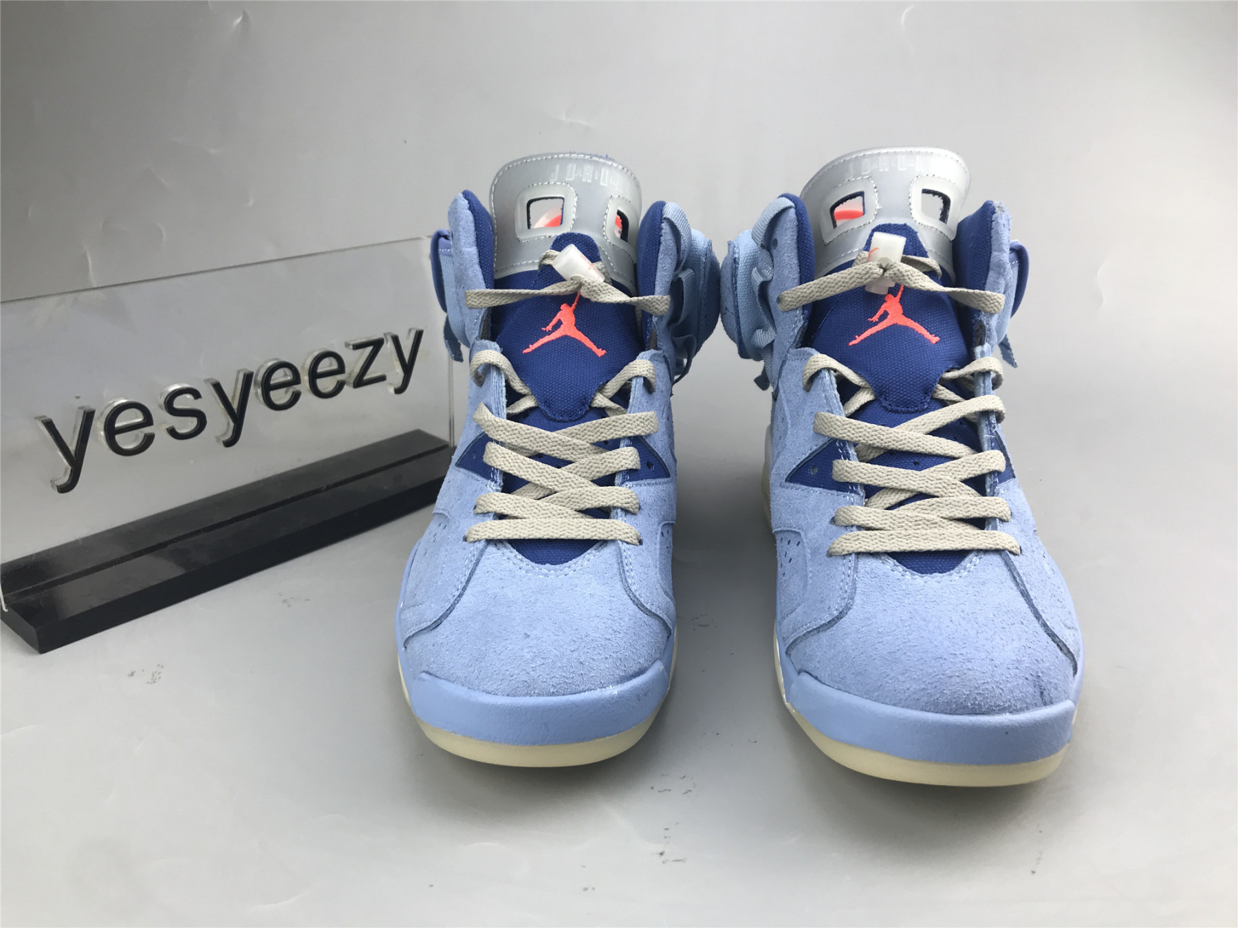 ua air jordan 6 N0r*h carolina blue