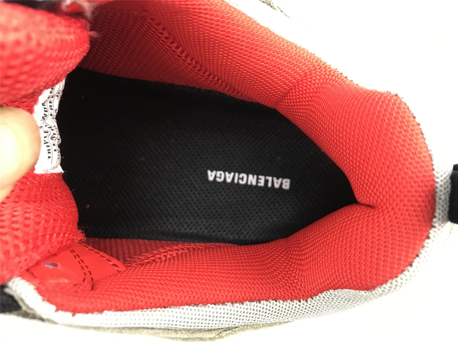 UA TRIPLE S CLEAR SOLE GREY RED