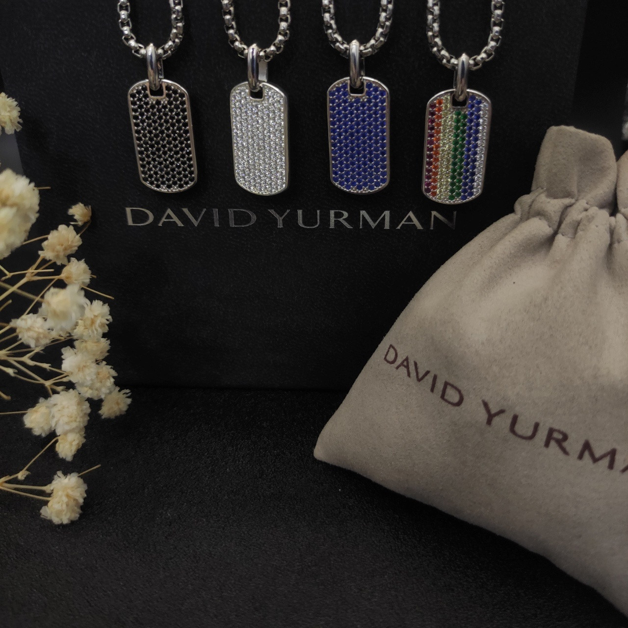 dau1d Yvrm*n brand necklace(chain length 50+5cm delay chain chain thickness 3mm)