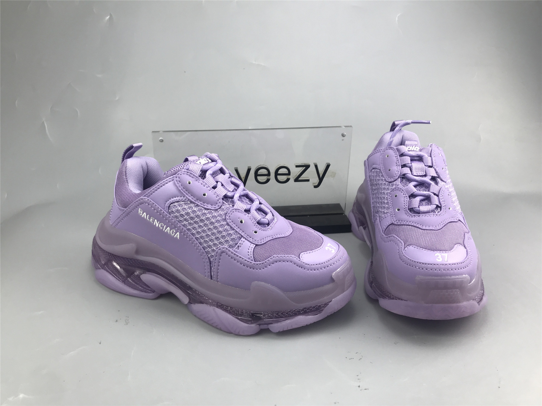 UA TRIPLE S CLEAR SOLE LIGHT LILAC WHITE