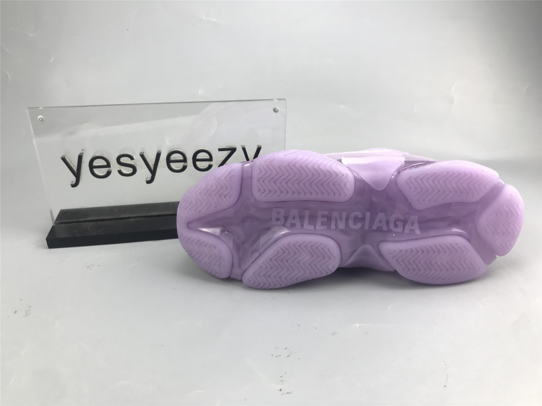 UA TRIPLE S CLEAR SOLE LIGHT LILAC WHITE