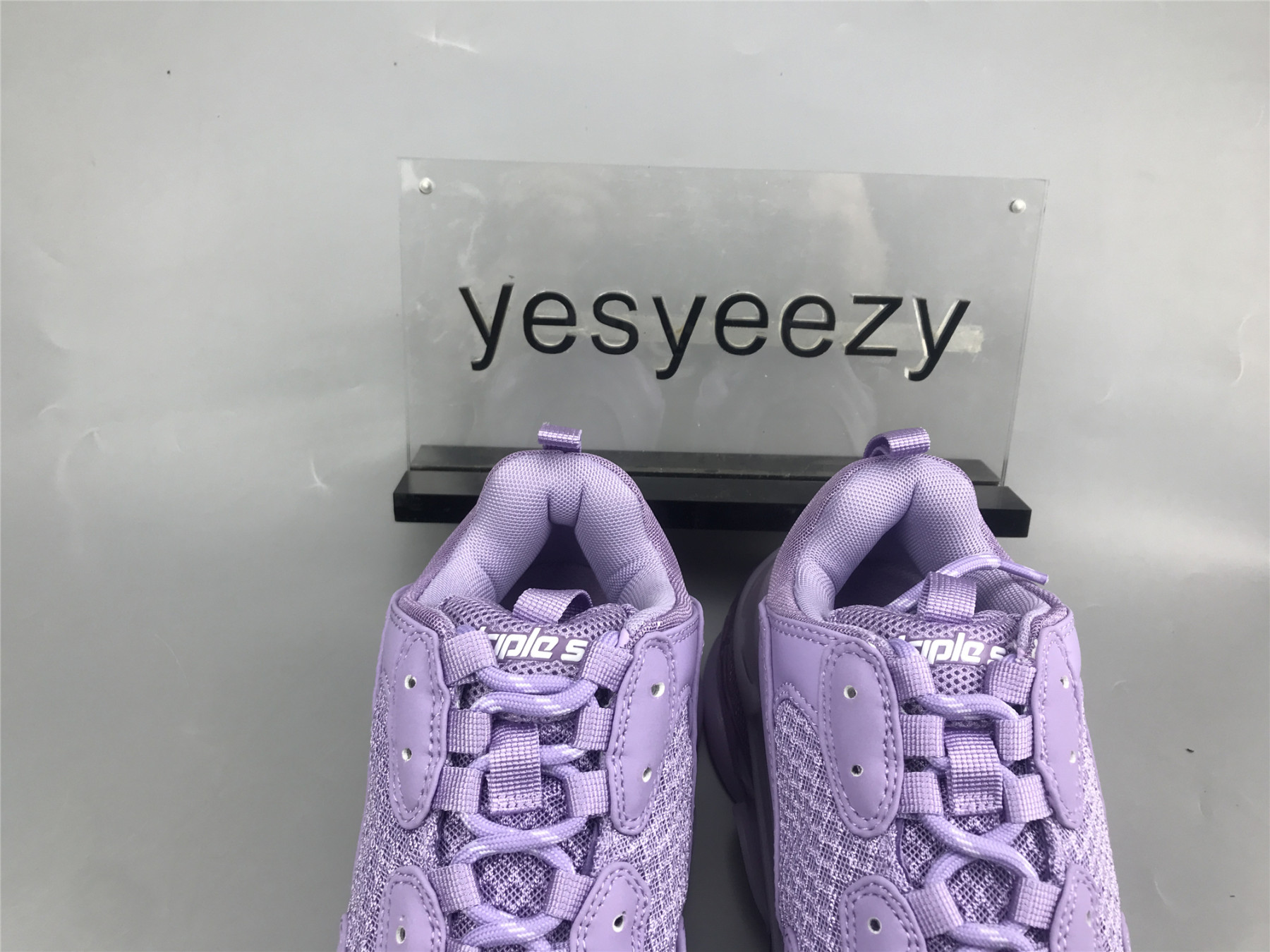 UA TRIPLE S CLEAR SOLE LIGHT LILAC WHITE