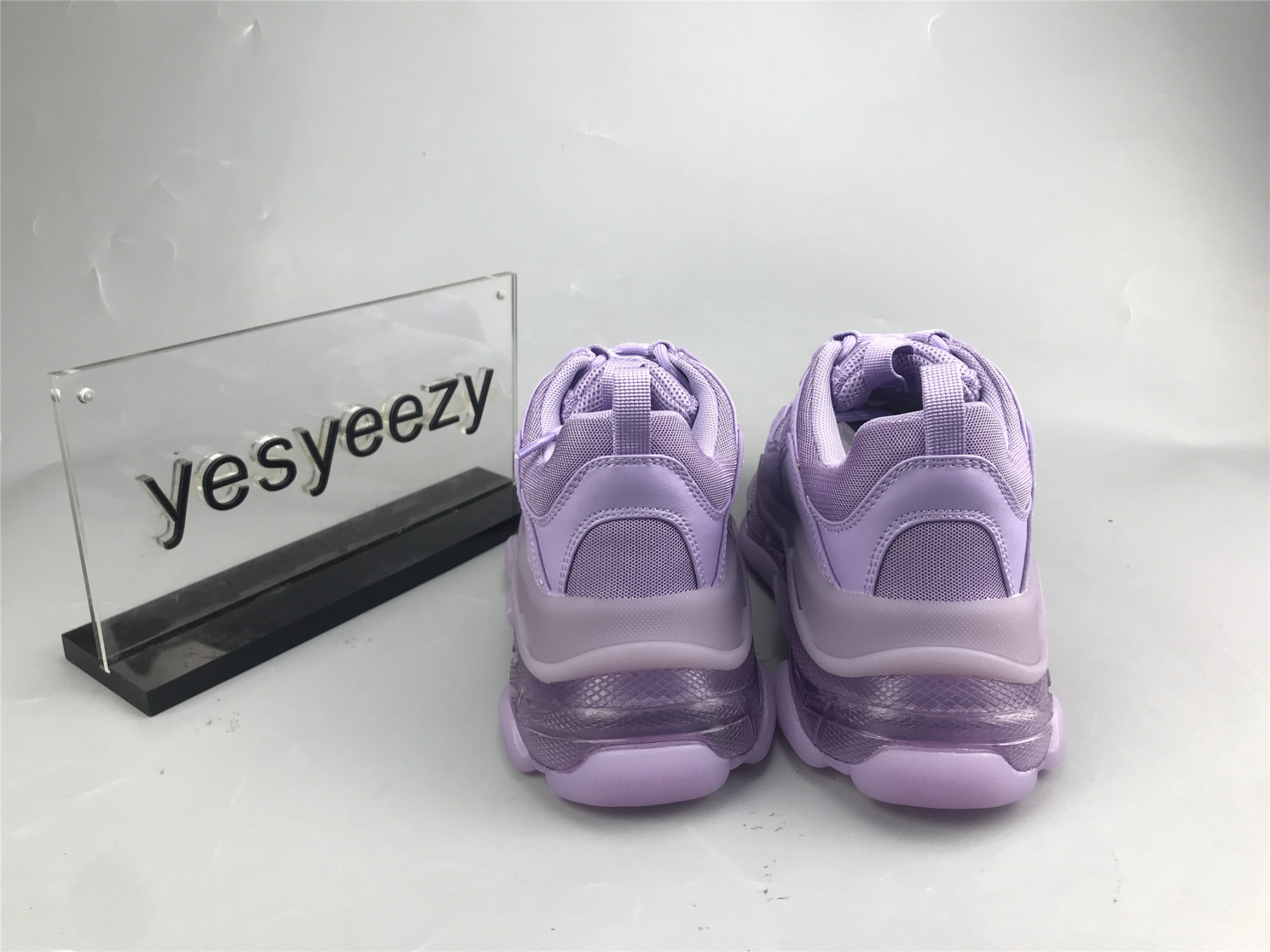 UA TRIPLE S CLEAR SOLE LIGHT LILAC WHITE