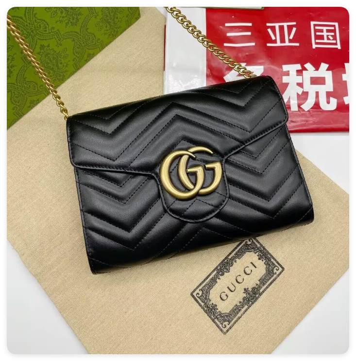 Gvc*1 GG Marmont wallet on chain 20x13x6cm