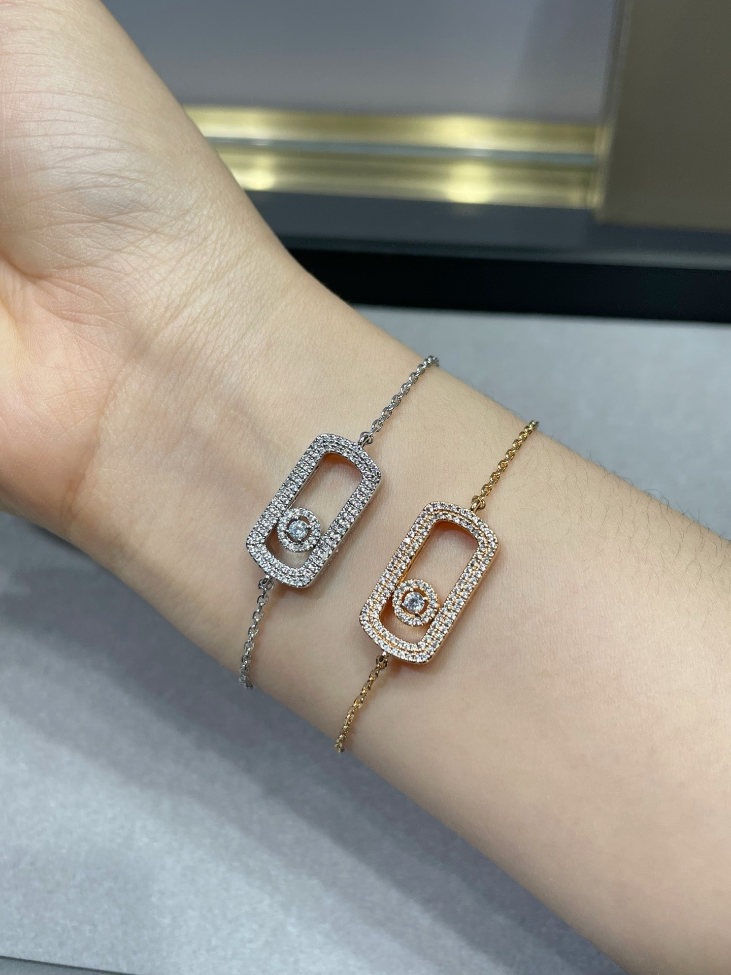 Mes1kaa large full d1am0nd bracelet