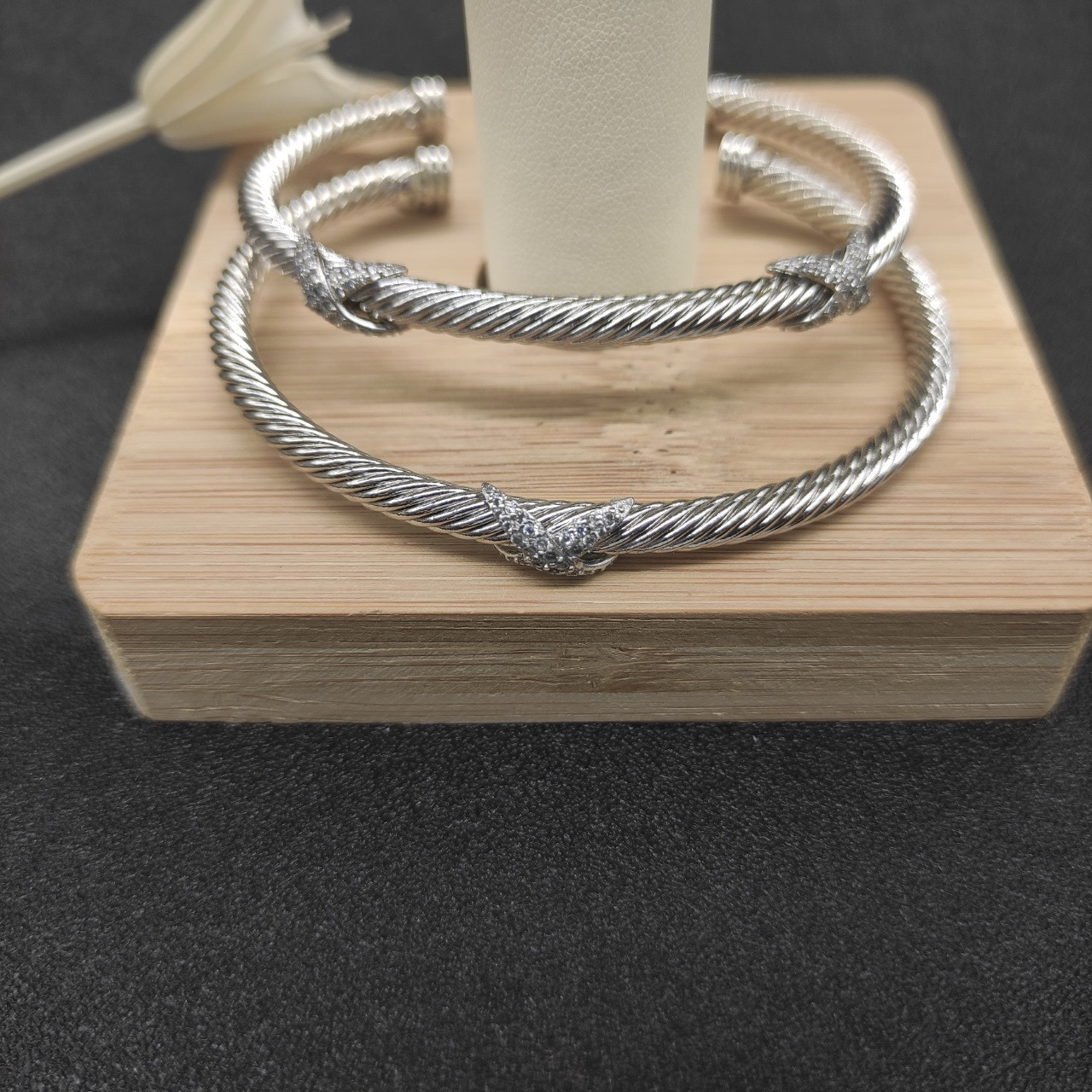 dau1d Yvrm*n 4mm full d1am0nd x bracelet (wrist circumference 15-20cm)