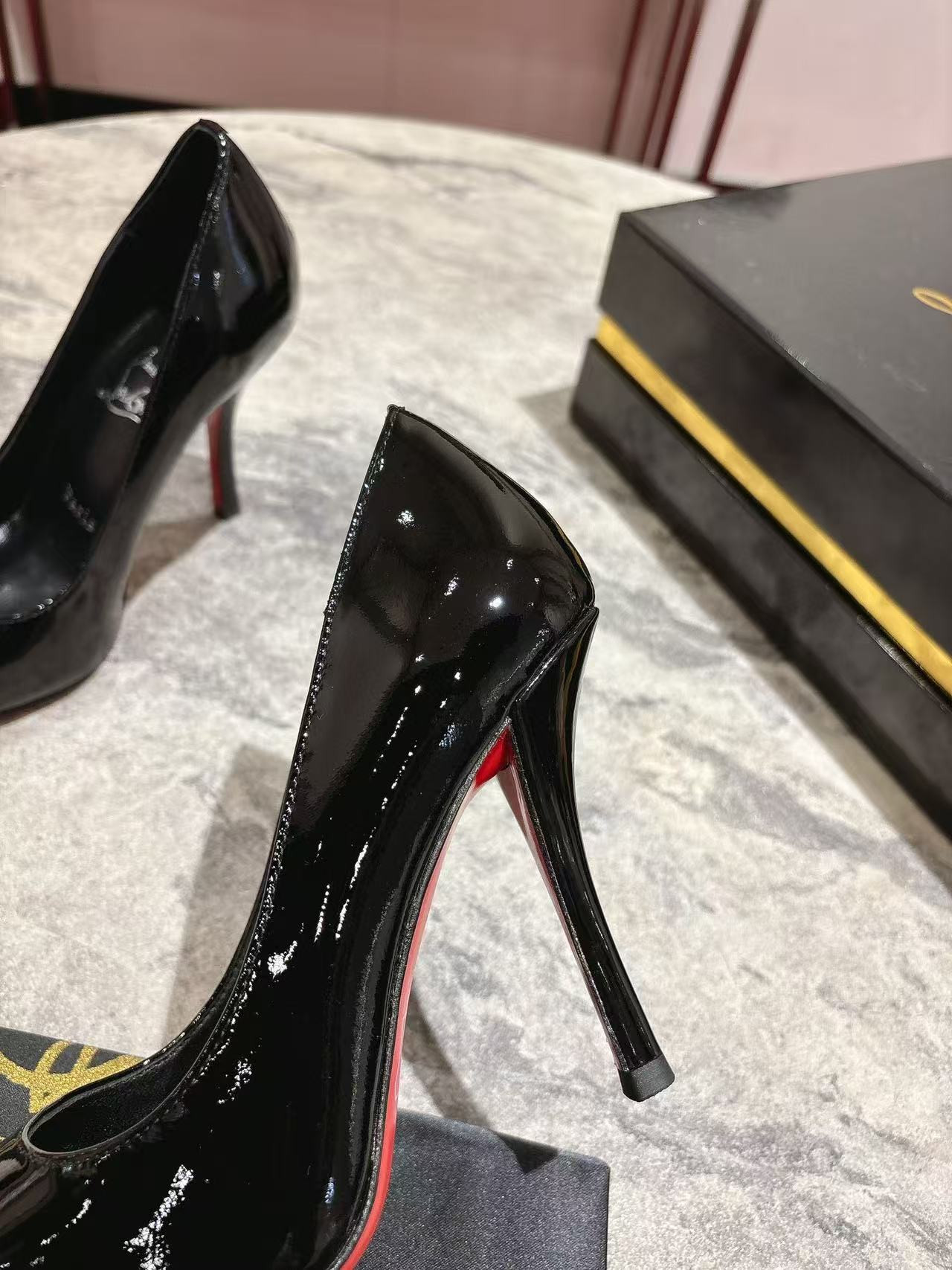 ua chr1st1an louboutin cl red-botT0m shoes 10cm heel (cusT0mized, no exchange no return, about 10 days)
