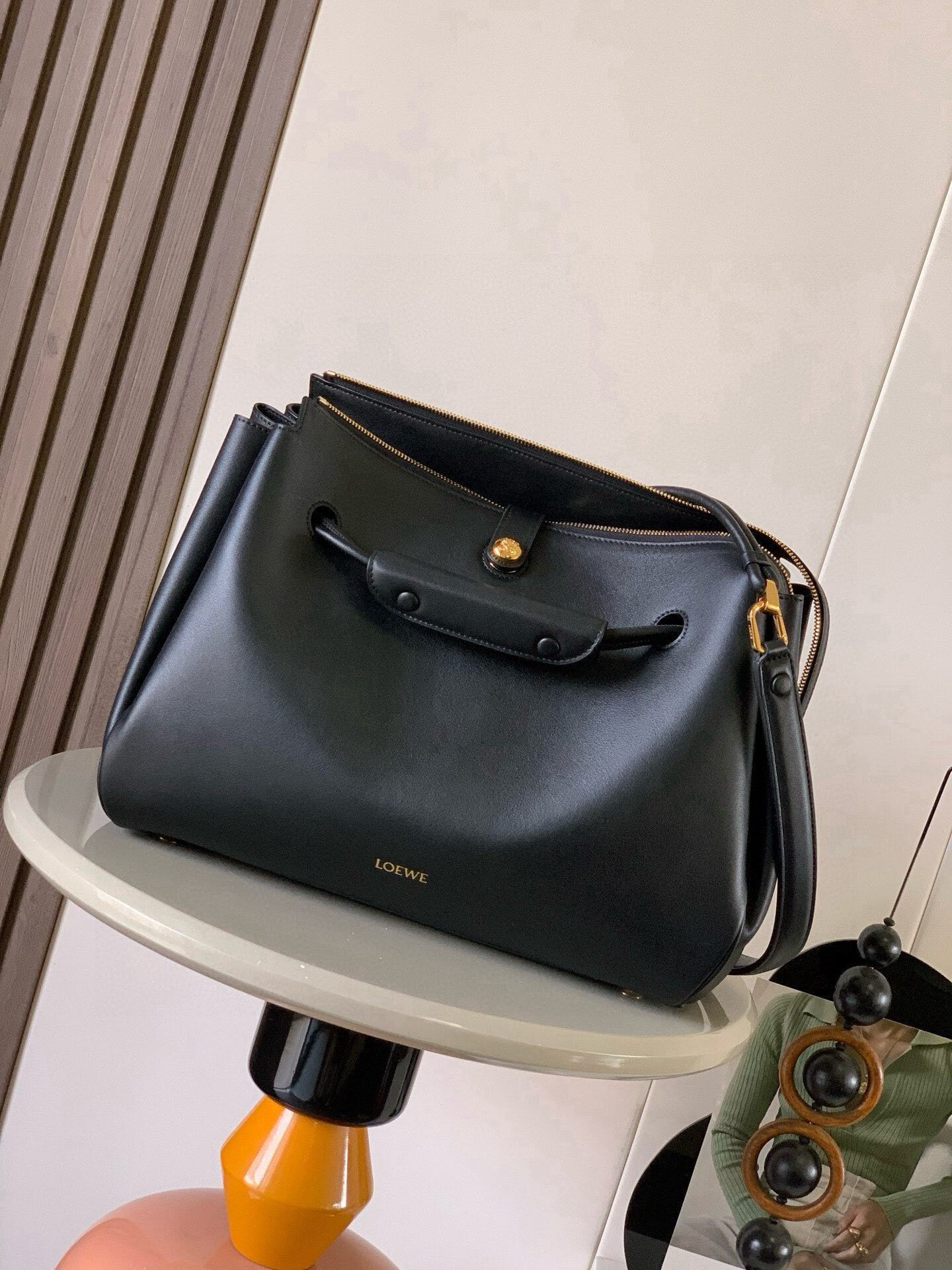 l0ew* large madrid bag in S*pple calfskin 33x24x12.5cm