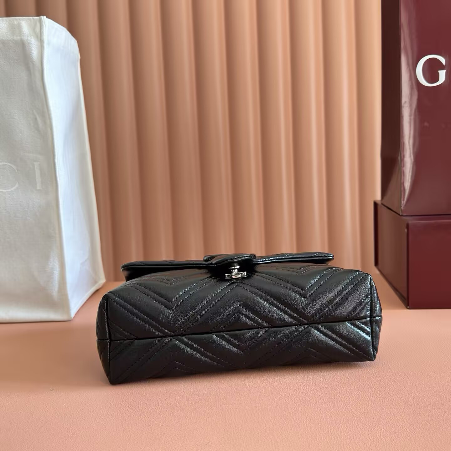 Gvc*1 gg marmont small shoulder bag 23x17x9cm