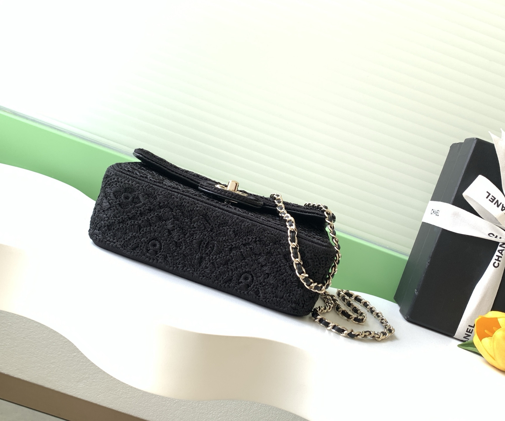 Ch**el flap bag as4561 14x21x8cm