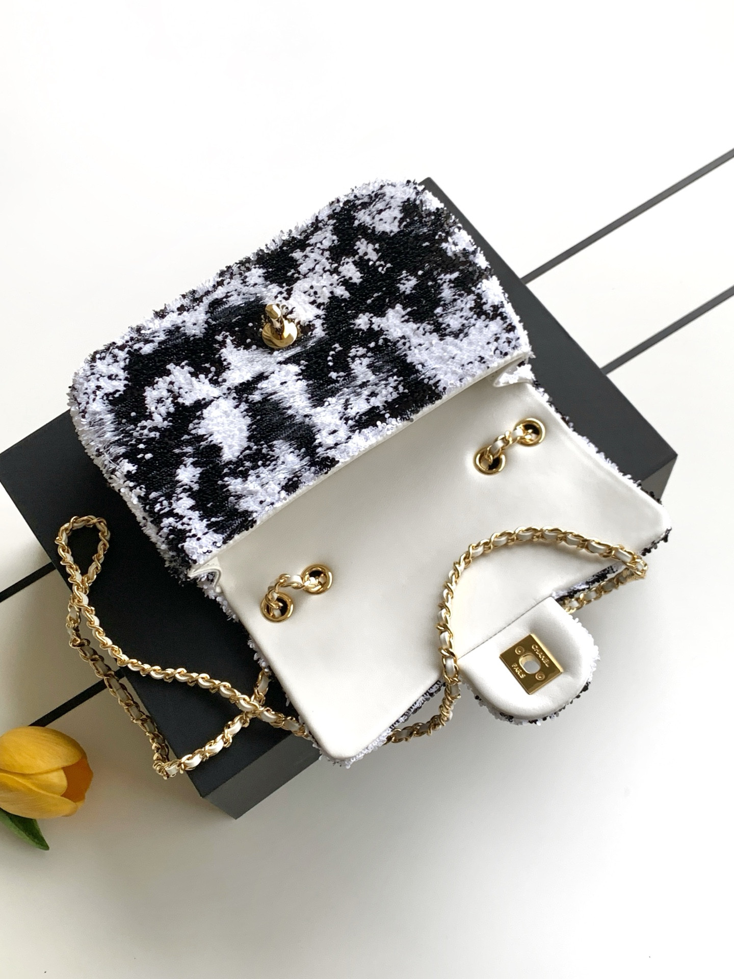 Ch**el flap bag as4418 14x21x8cm