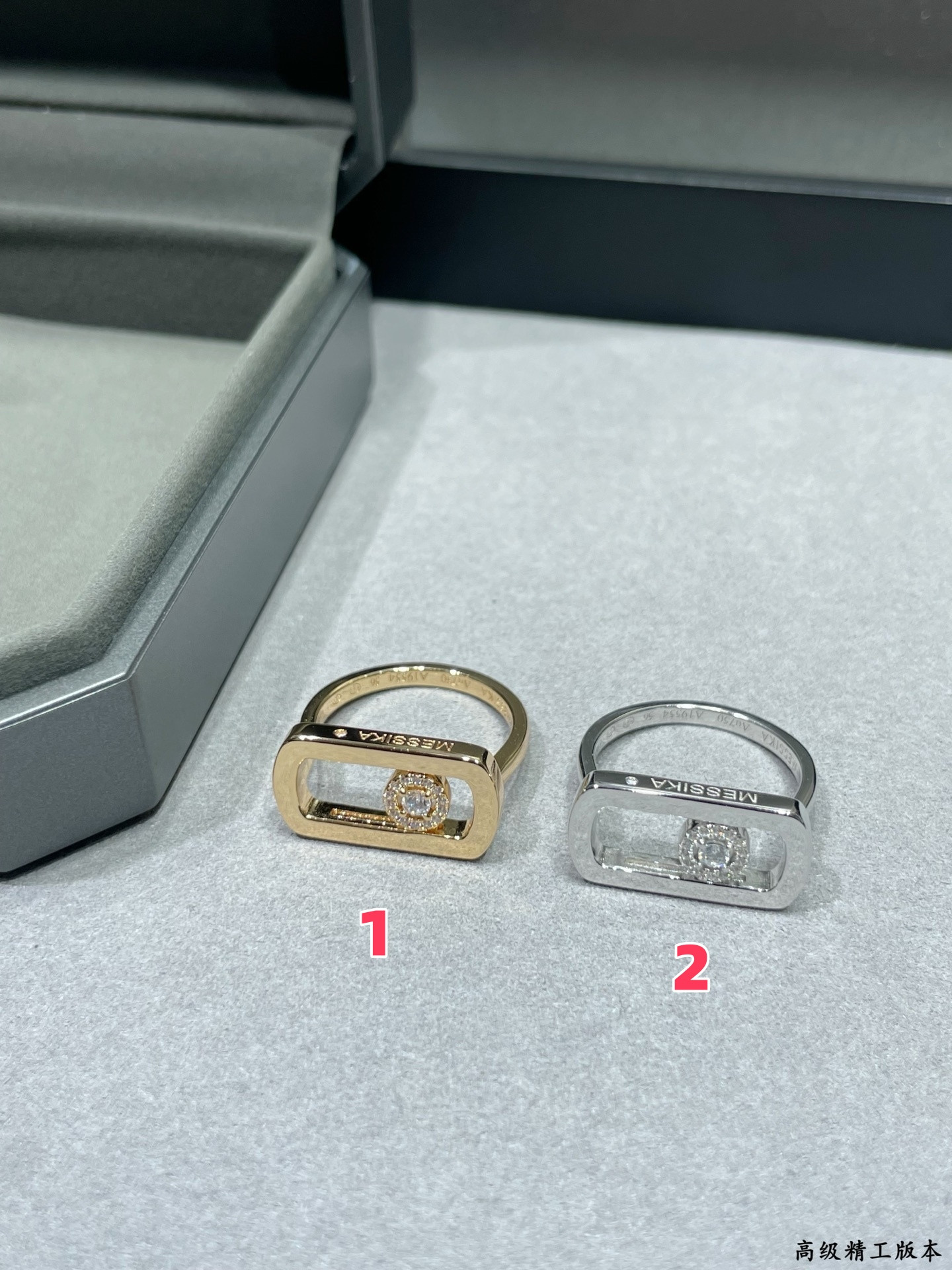 Mes1kaa large solitaire d1am0nd ring