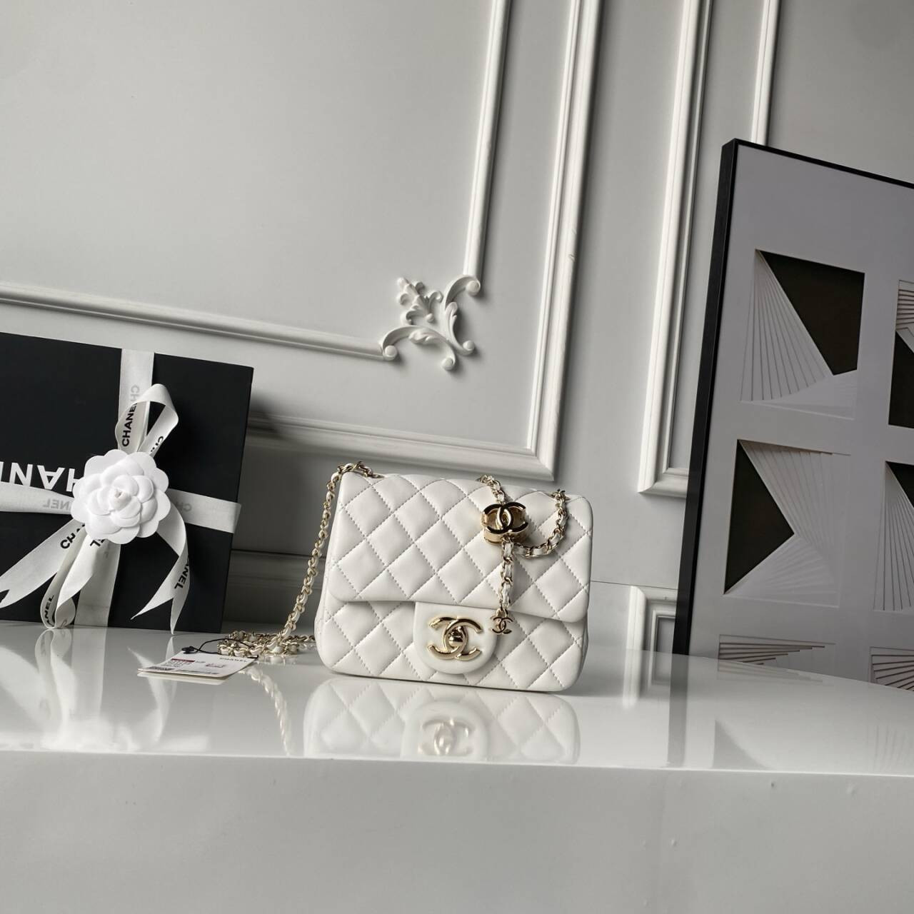 Ch**el classic flap handbag cf as5758 18x13x7cm