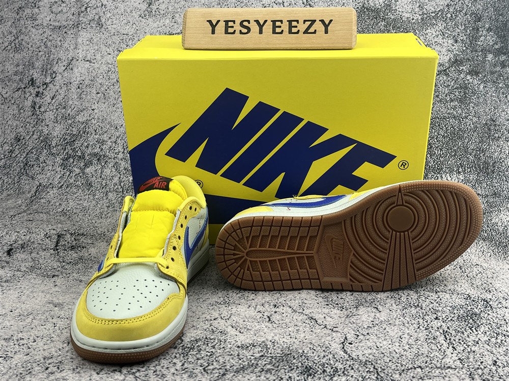 UA TRAVIS SCOTT X WMNS AIR JORDAN 1 RETRO LOW OG SP 'CANARY'