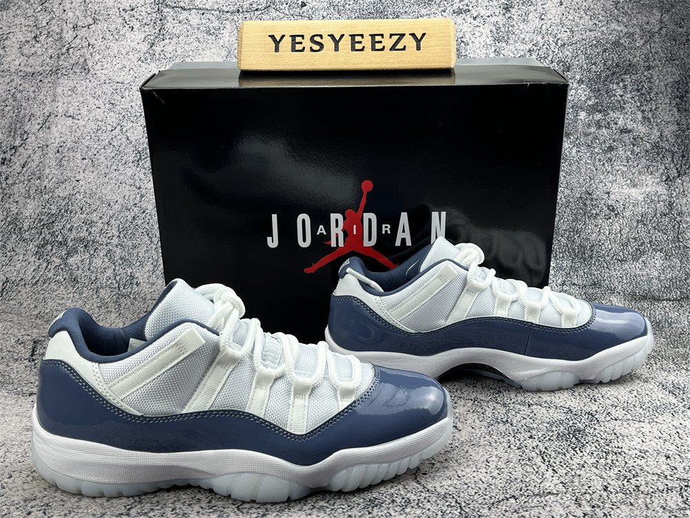 UA AIR JORDAN 11 RETRO LOW 'MIDNIGHT NAVY'
