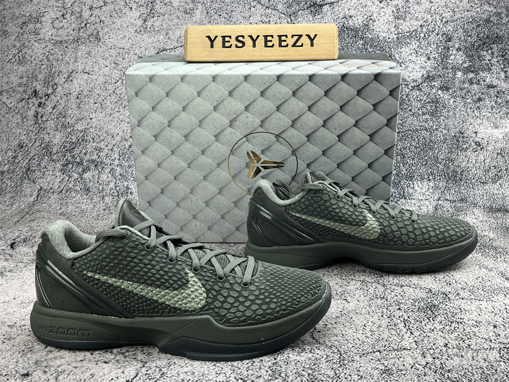 UA Nike Kobe 6 Black Mamba Collection Fade to Black