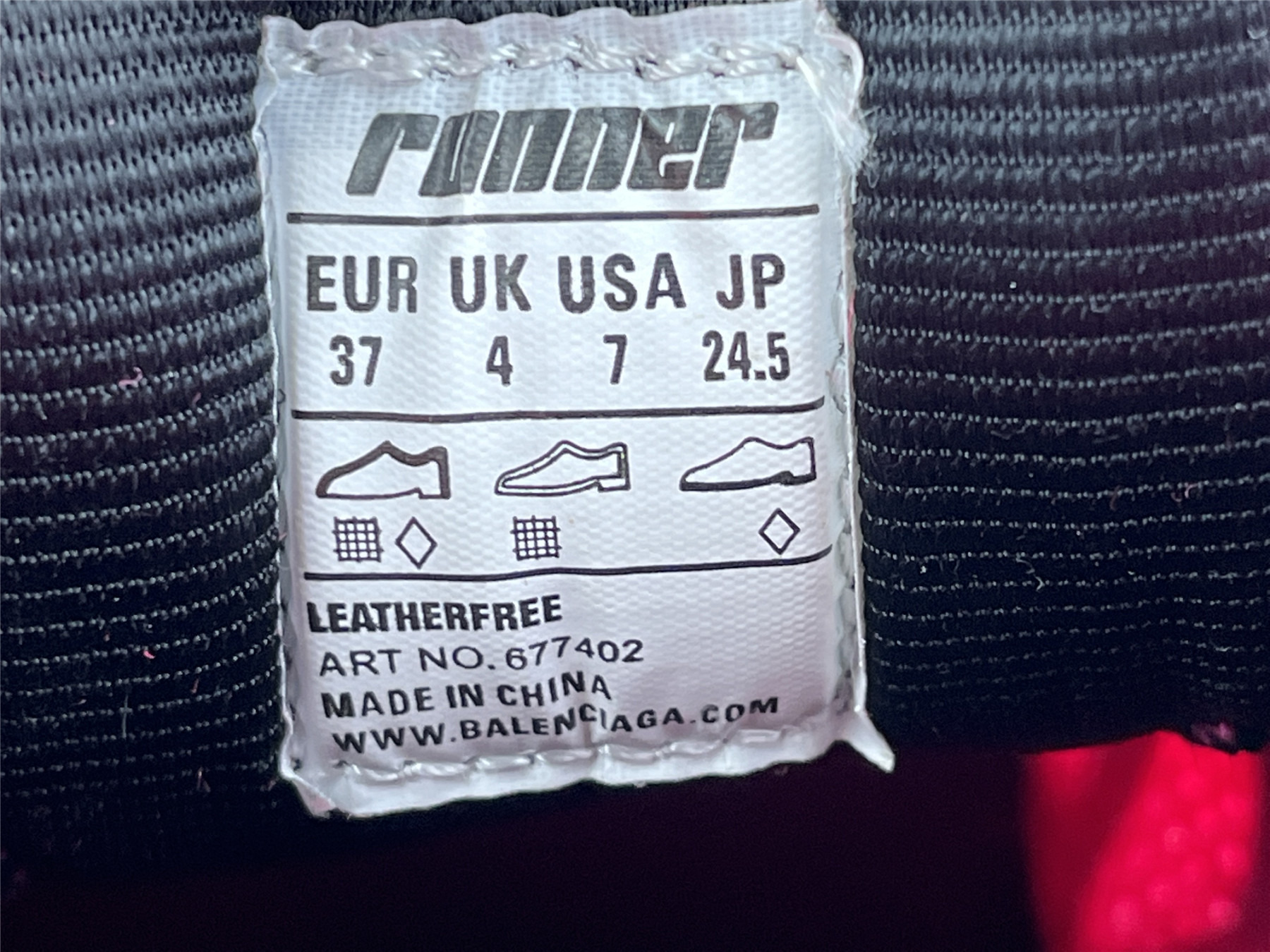 UA RUNNER PINK GREY BLK