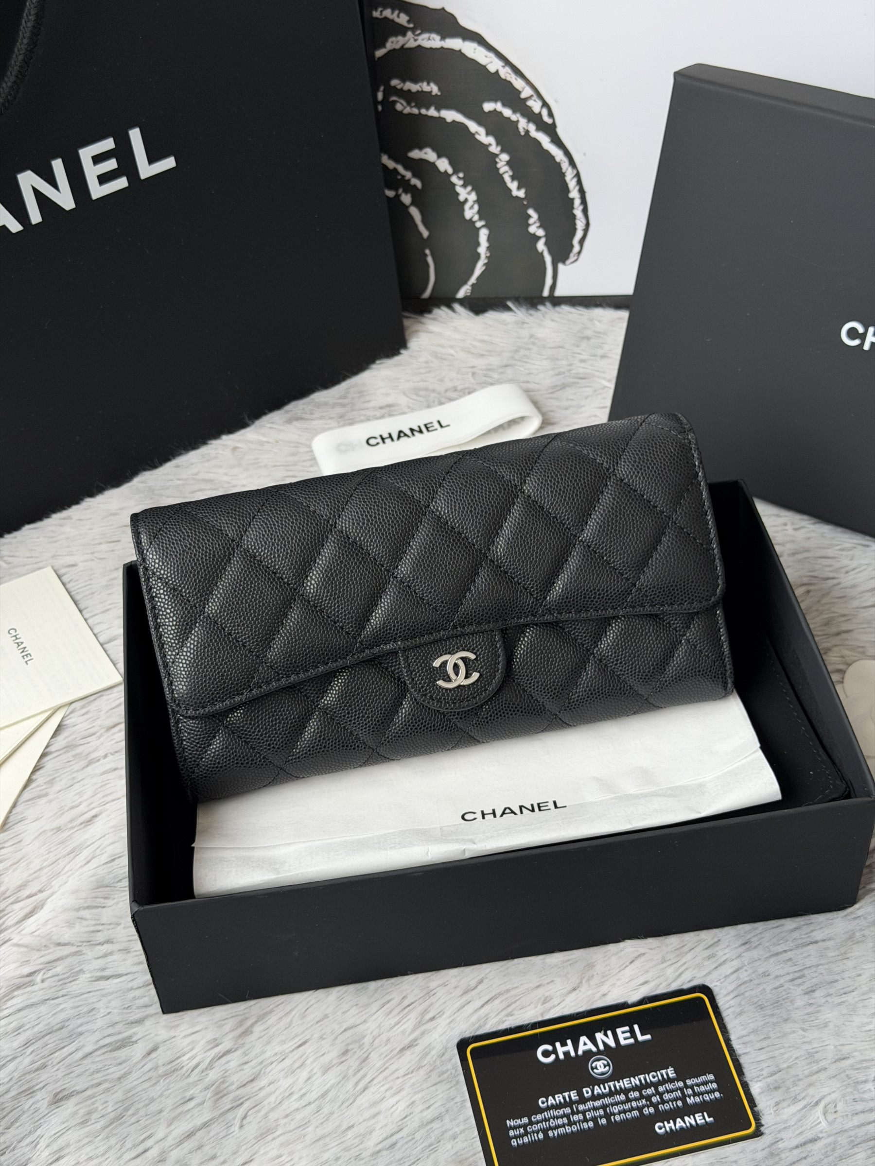 Ch**el wallet 80758 10x19x3cm