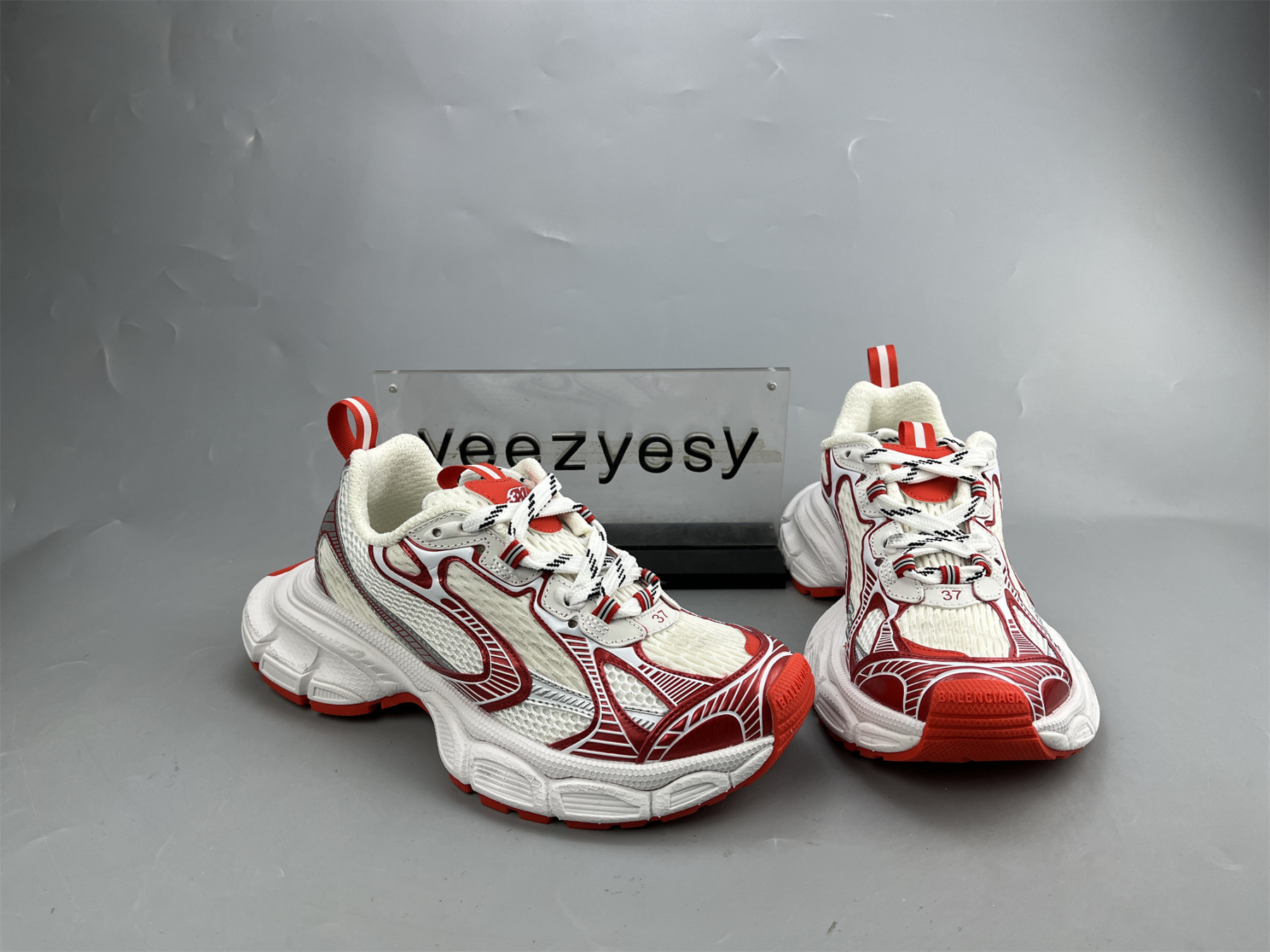 UA RUNNER WHITE RED