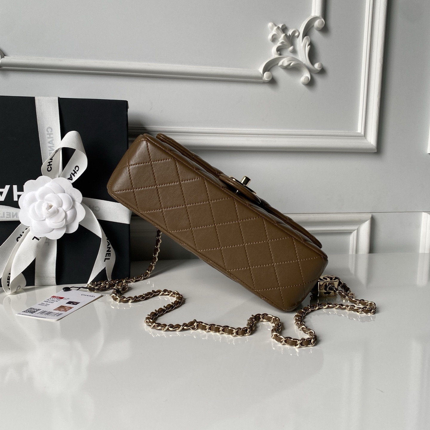 Ch**el classic flap handbag cf as5756 14.5x23.5x7cm