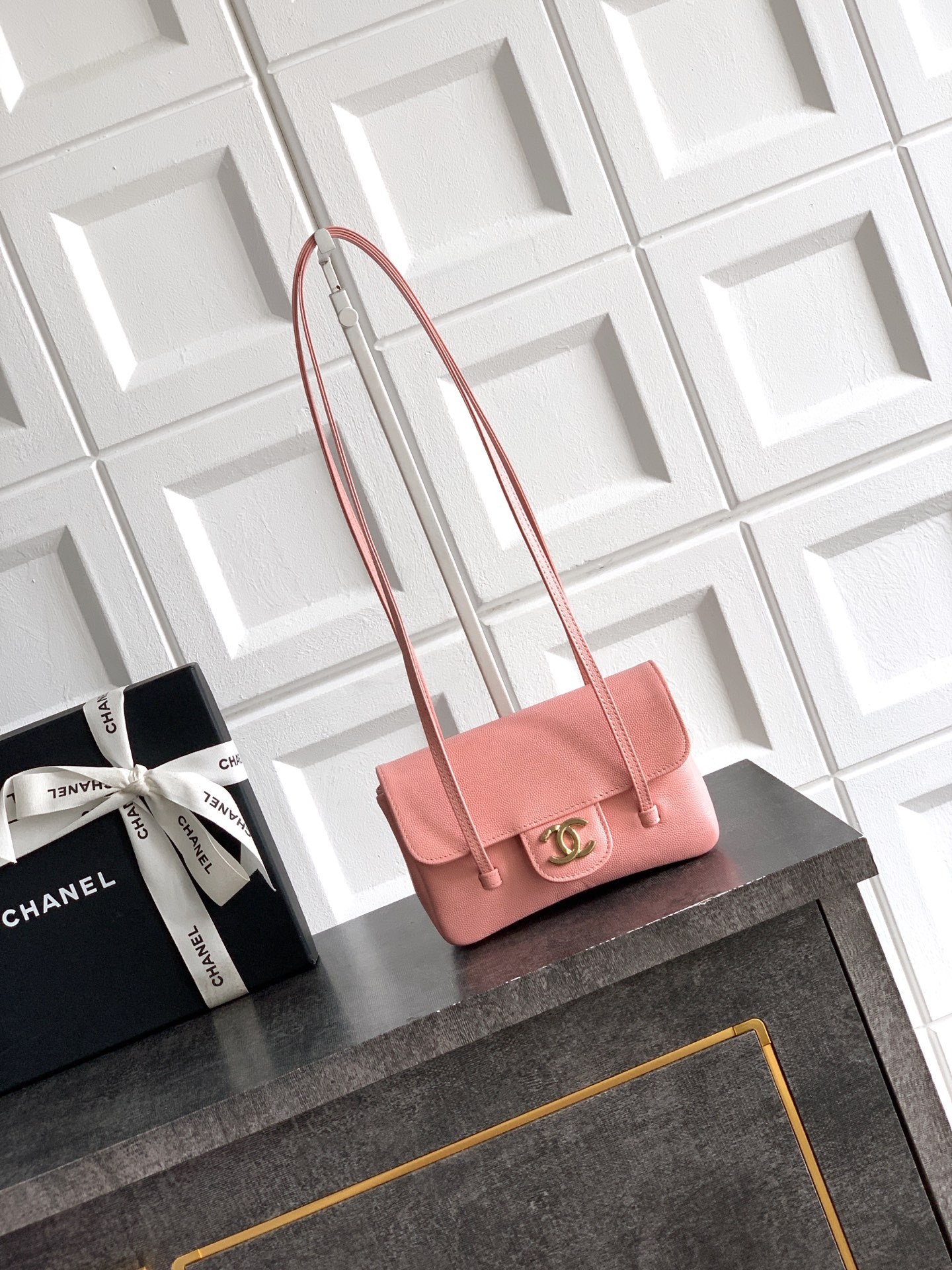 Ch**el flap bag 11.5x17x5cm