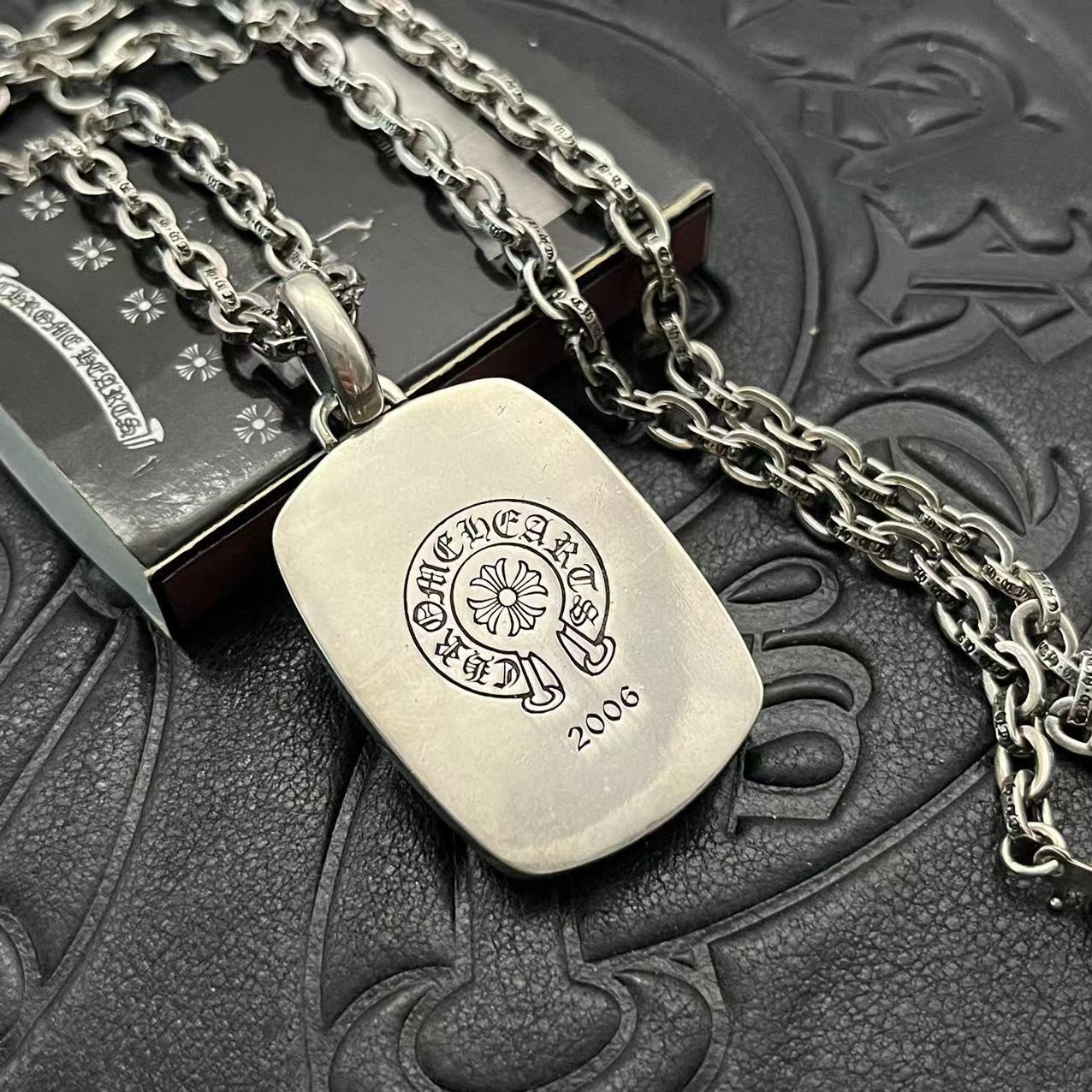 Ch*0me He**ts Vine Cross Necklace