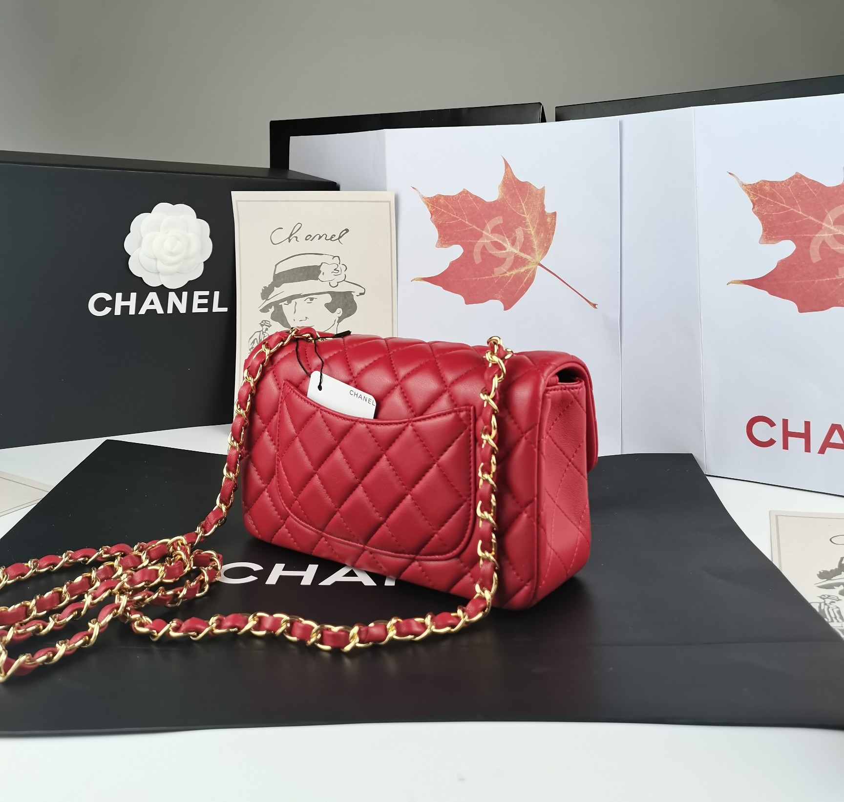 Ch**el flap bag 20x12x6cm