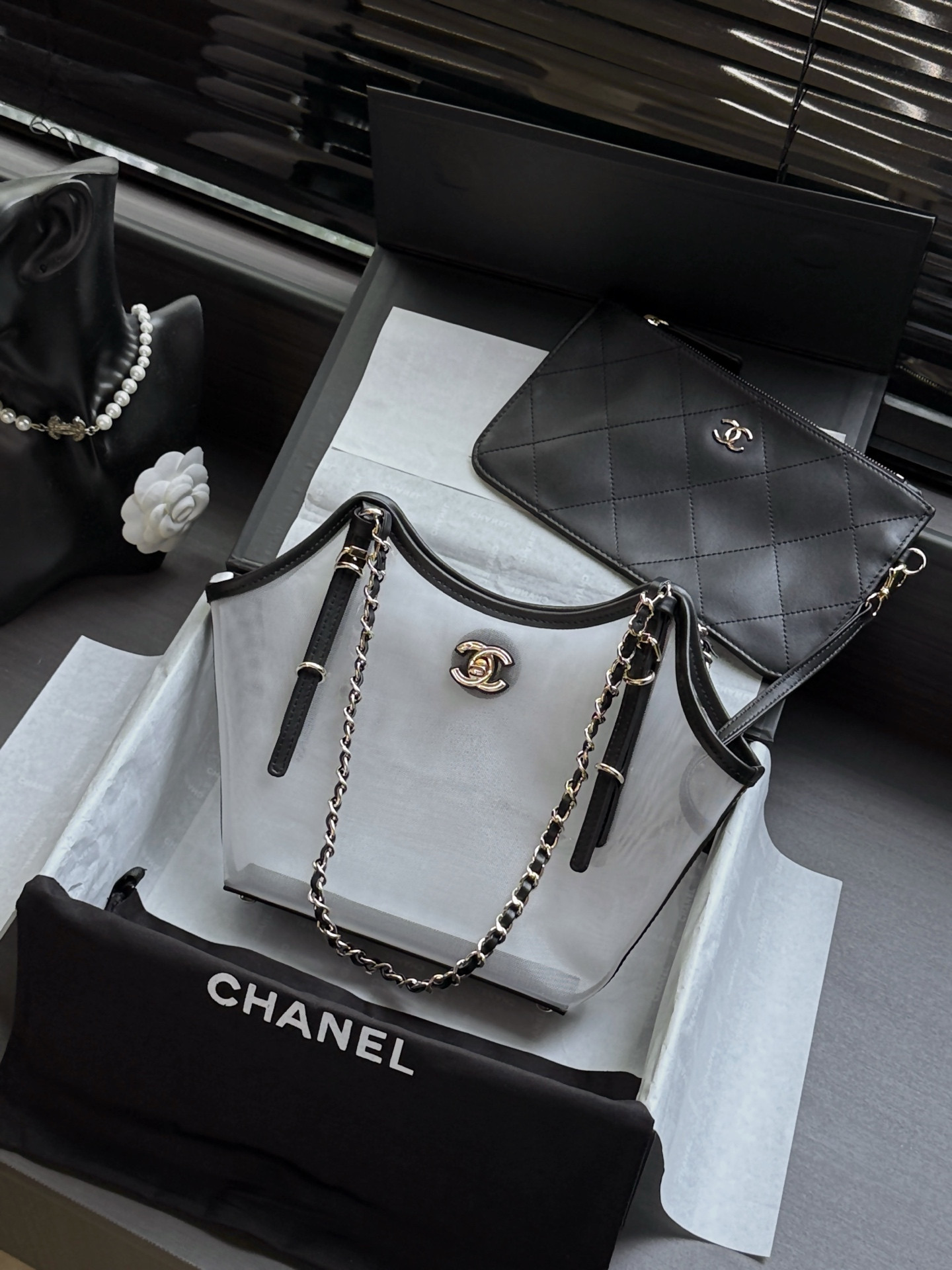 Ch**el shopping bag as6015 20x28x7cm