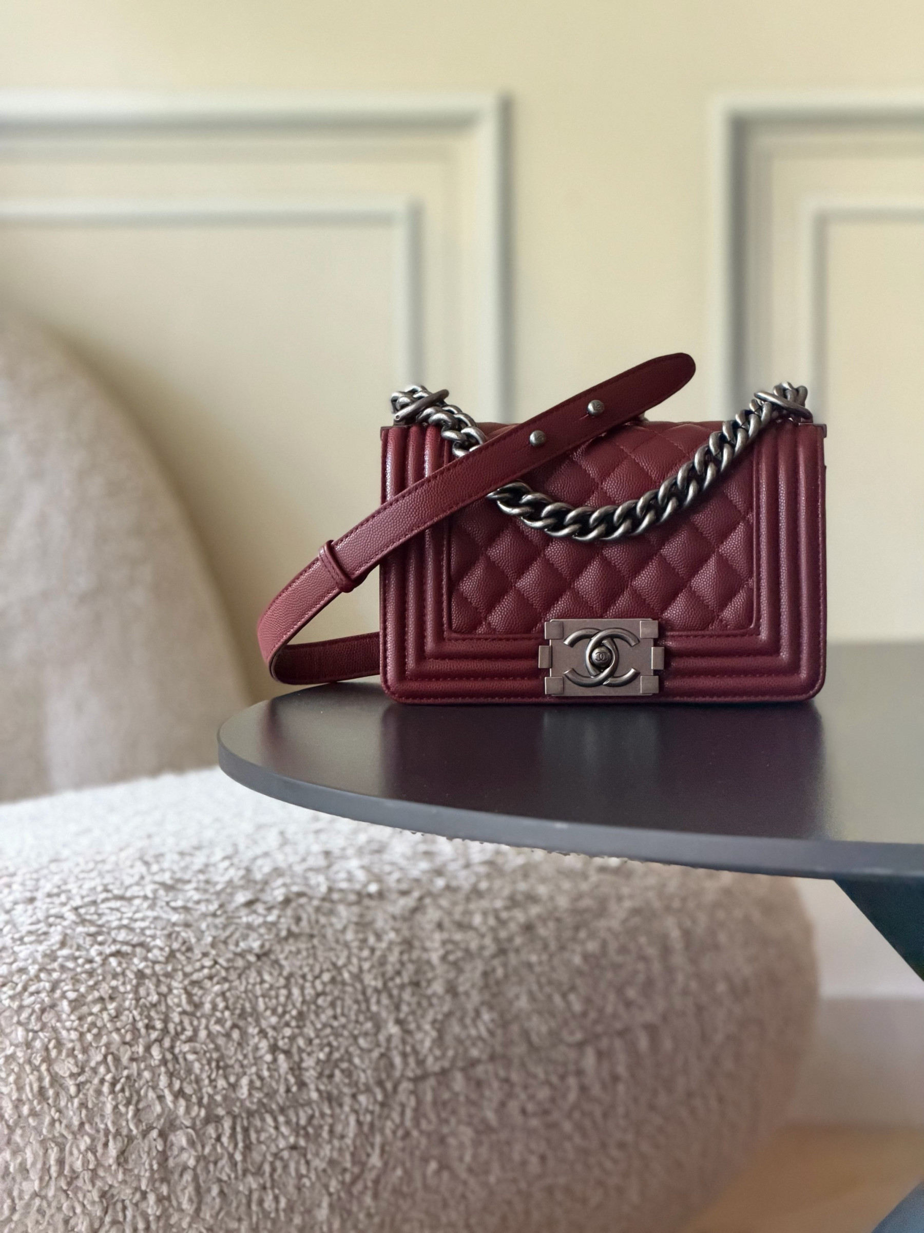 Ch**el boy handbag 12x20x7cm
