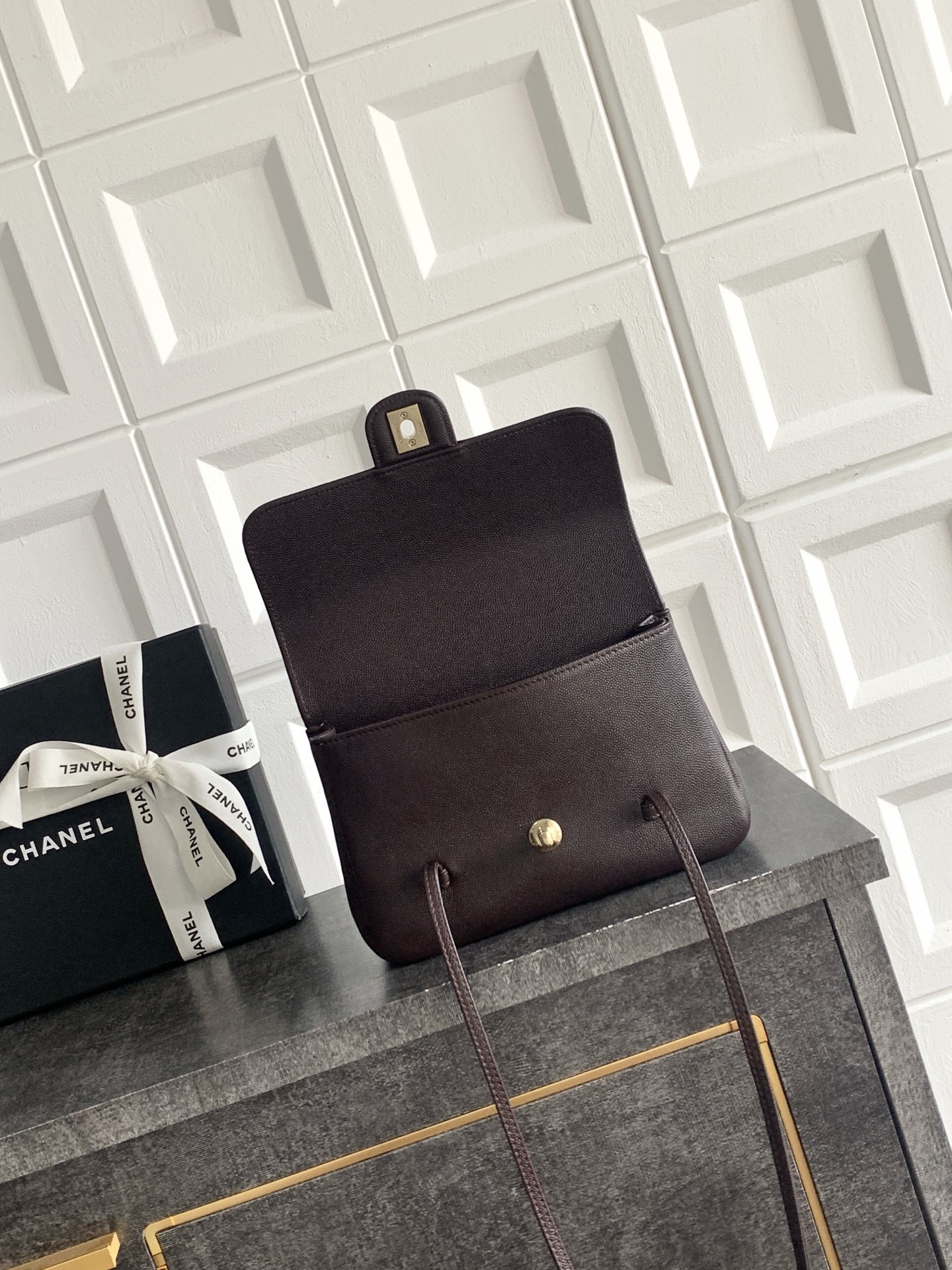 Ch**el small flap bag as6130 15x22x7cm