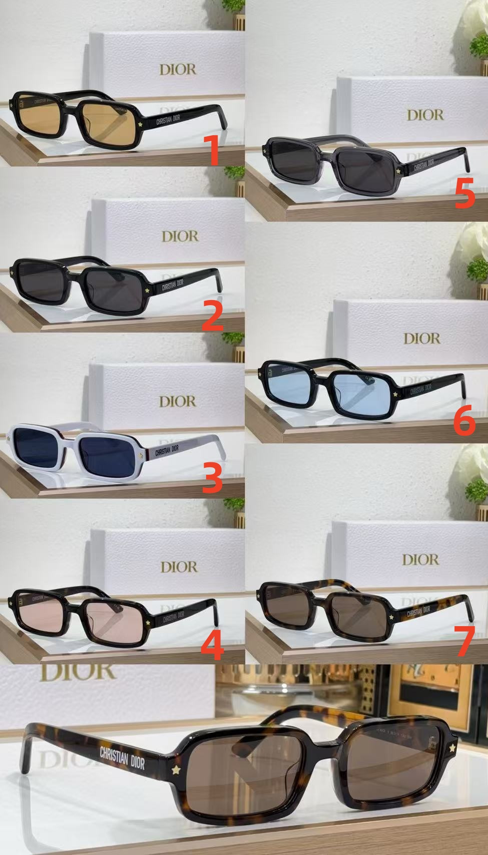 D10r Pacific S3I Rectangular Glasses