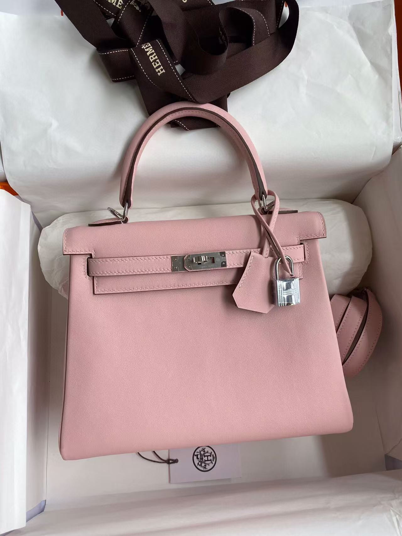 h**me5 kelly silver-tone hardware swift 25 28 (cusT0mized, about 20days, no return no exchange)