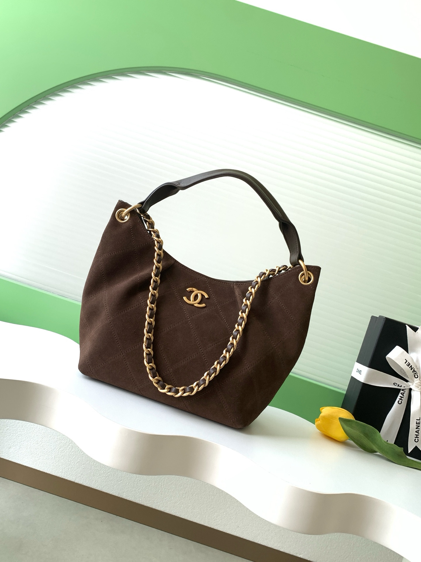 Ch**el hobo bag 24x31x10cm