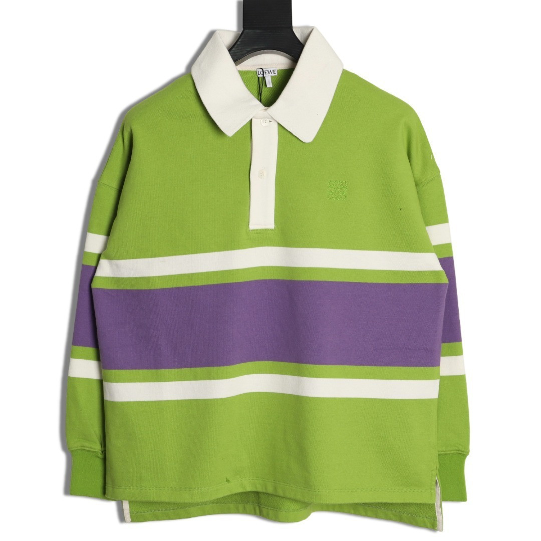 L0ew* 25Fw Long-sleeved Polo Shirt